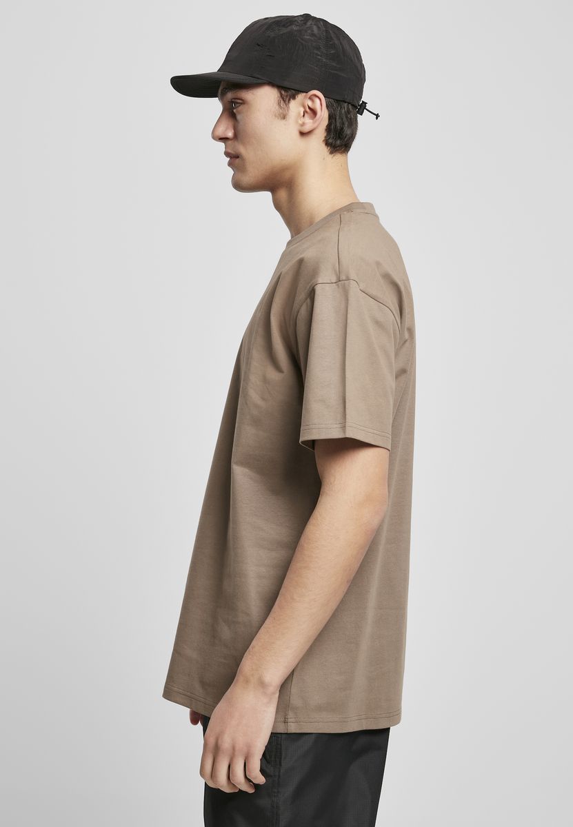 Oversized T-Shirt Tb1778 Urban Classics Heavy Cotton Dark Khaki ανδρικά Basic T-Shirts Simple Wear Μπλουζάκια κοντομάνικα