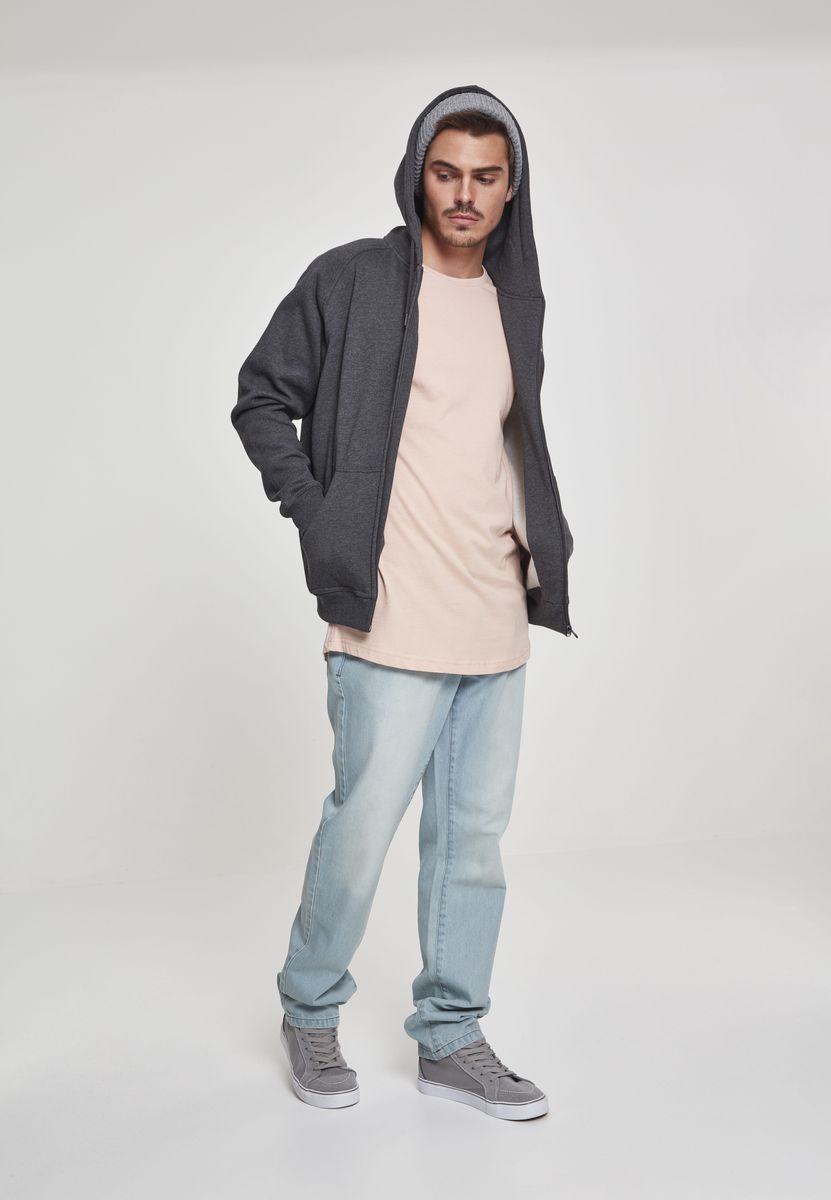 Zip Hoodie Φούτερ Tb014C Urban Classics Charcoal Outlet ανδρικά Simple Wear