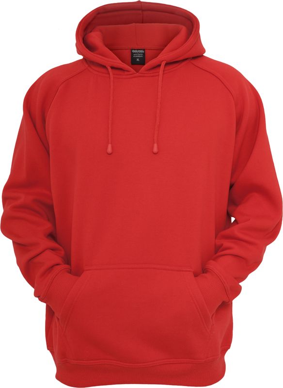 Blank Hoodie Φούτερ Urban Classics Tb014 Red Outlet ανδρικά Simple Wear