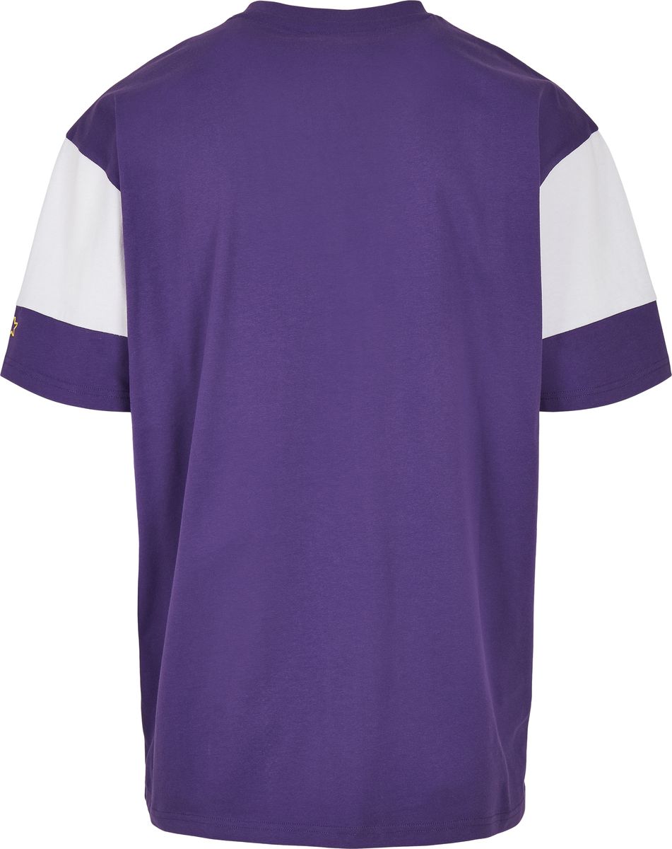 Ανδρικό T-Shirt Starter Block Jersey St077 Real Violet White ανδρικά Basic T-Shirts Simple Wear Μπλουζάκια κοντομάνικα