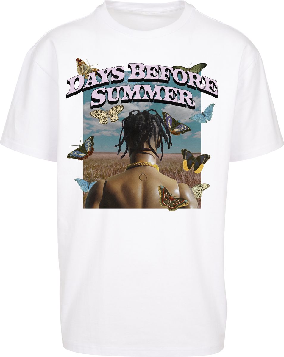 Days Before Summer Oversize Tee Mister Mt1840 White Outlet ανδρικά Simple Wear