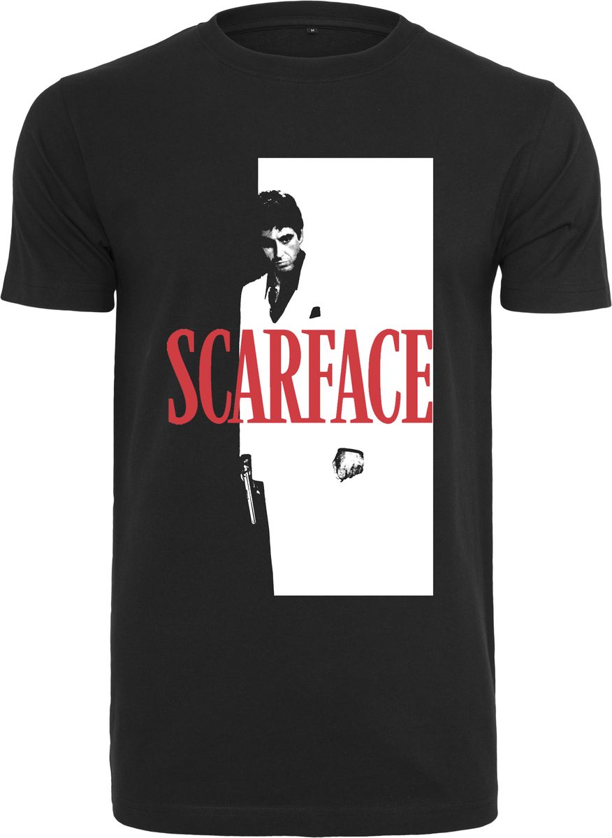 Scarface Logo Tee Merchcode MC626 Black