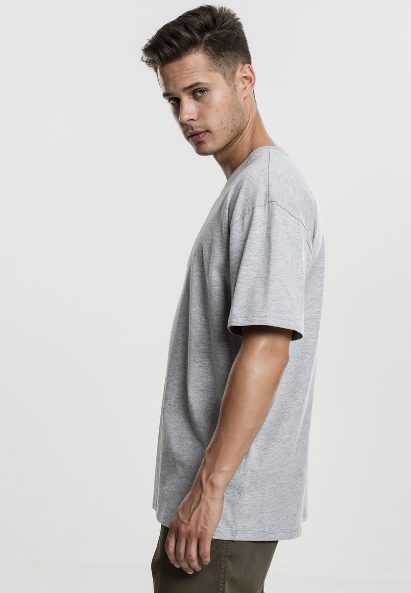 Oversized T-Shirt Tb1778 Urban Classics Heavy Cotton Grey ανδρικά Basic T-Shirts Simple Wear Μπλουζάκια κοντομάνικα