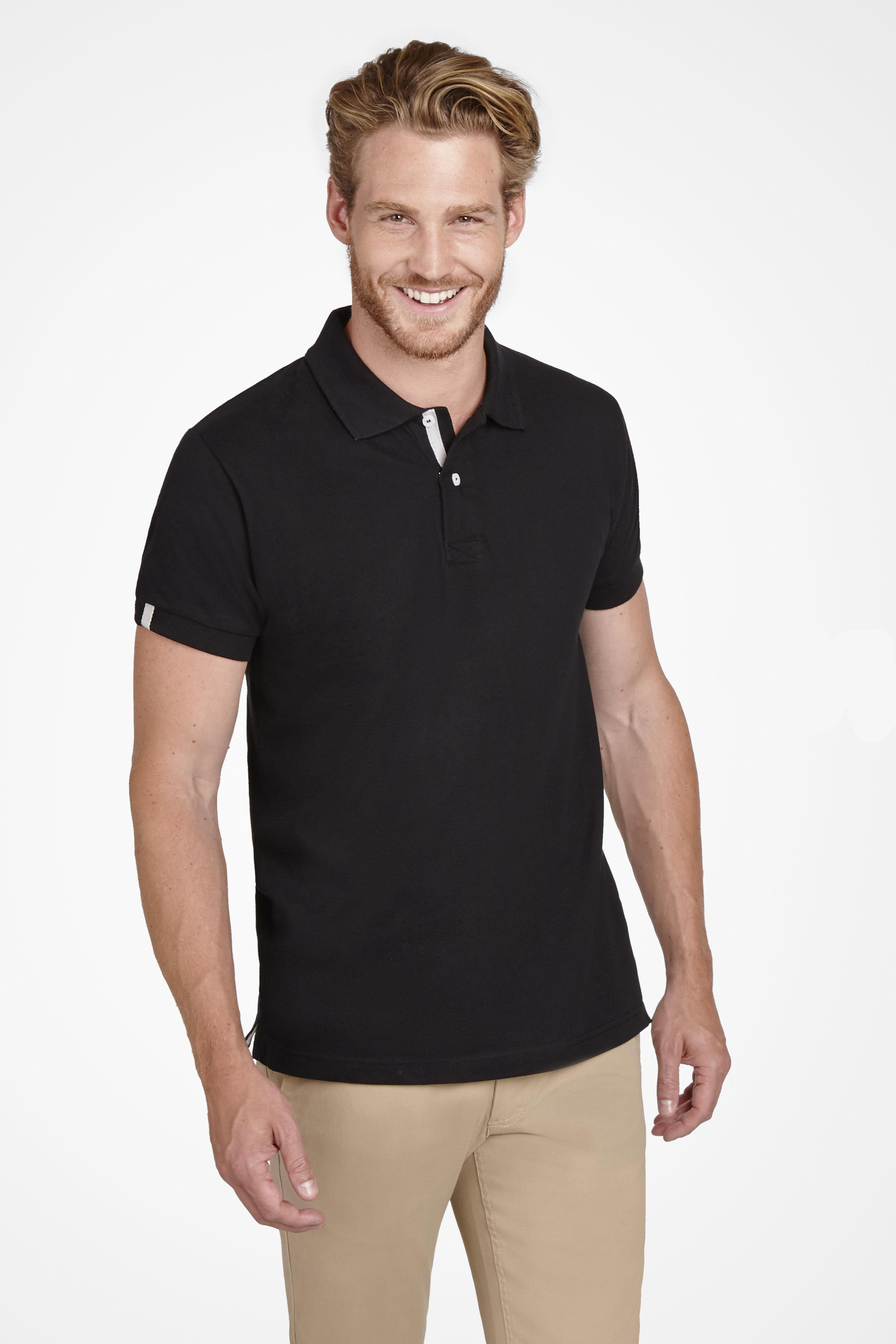 Ανδρική Μπλούζα Polo 00574 SOL'S Portland Men Black