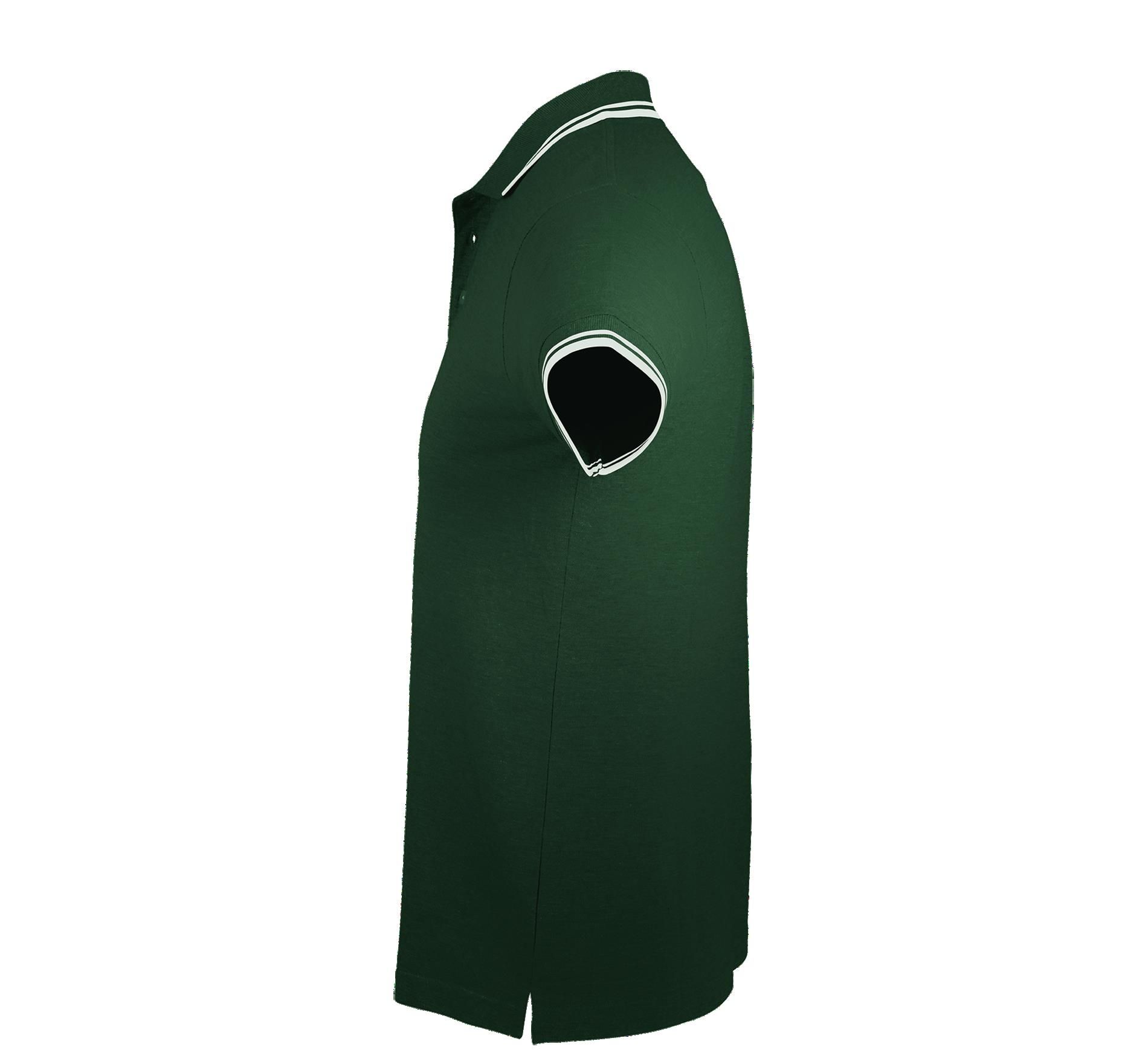 Ανδρικό Polo Cotton Πικέ 00577 Sol&Apos S Pasadena Forest Green White ανδρικά Μπλούζες Simple Wear