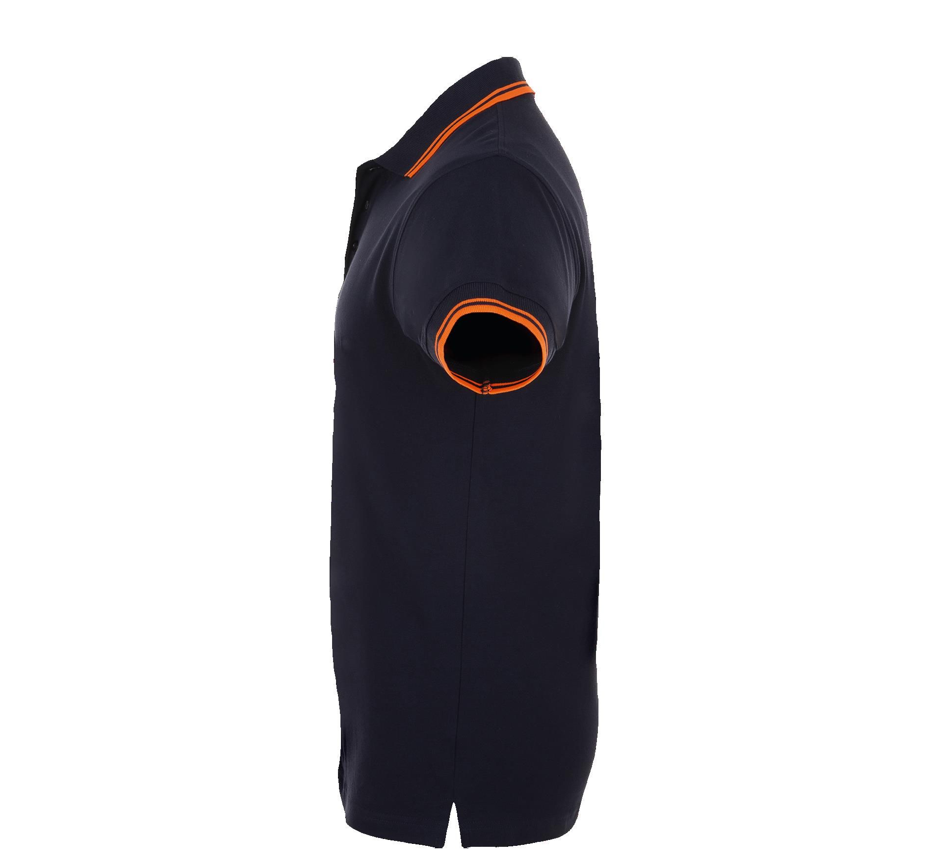 Ανδρικό Polo Cotton Πικέ 00577 Sol&Apos S Pasadena French Navy Neon Orange ανδρικά Μπλούζες Simple Wear