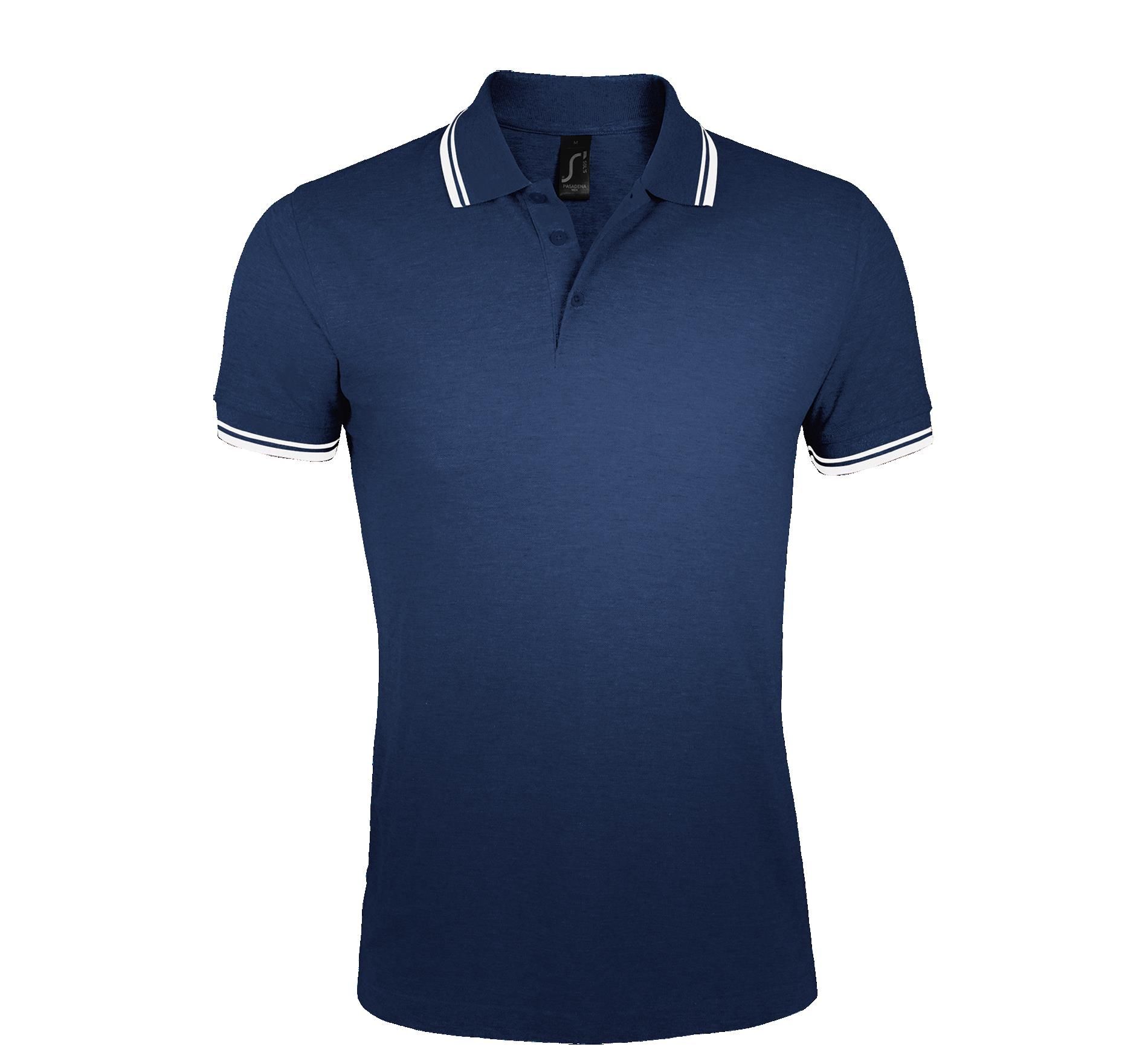 Ανδρικό Polo Cotton Πικέ 00577 SOL'S Pasadena French Navy/White