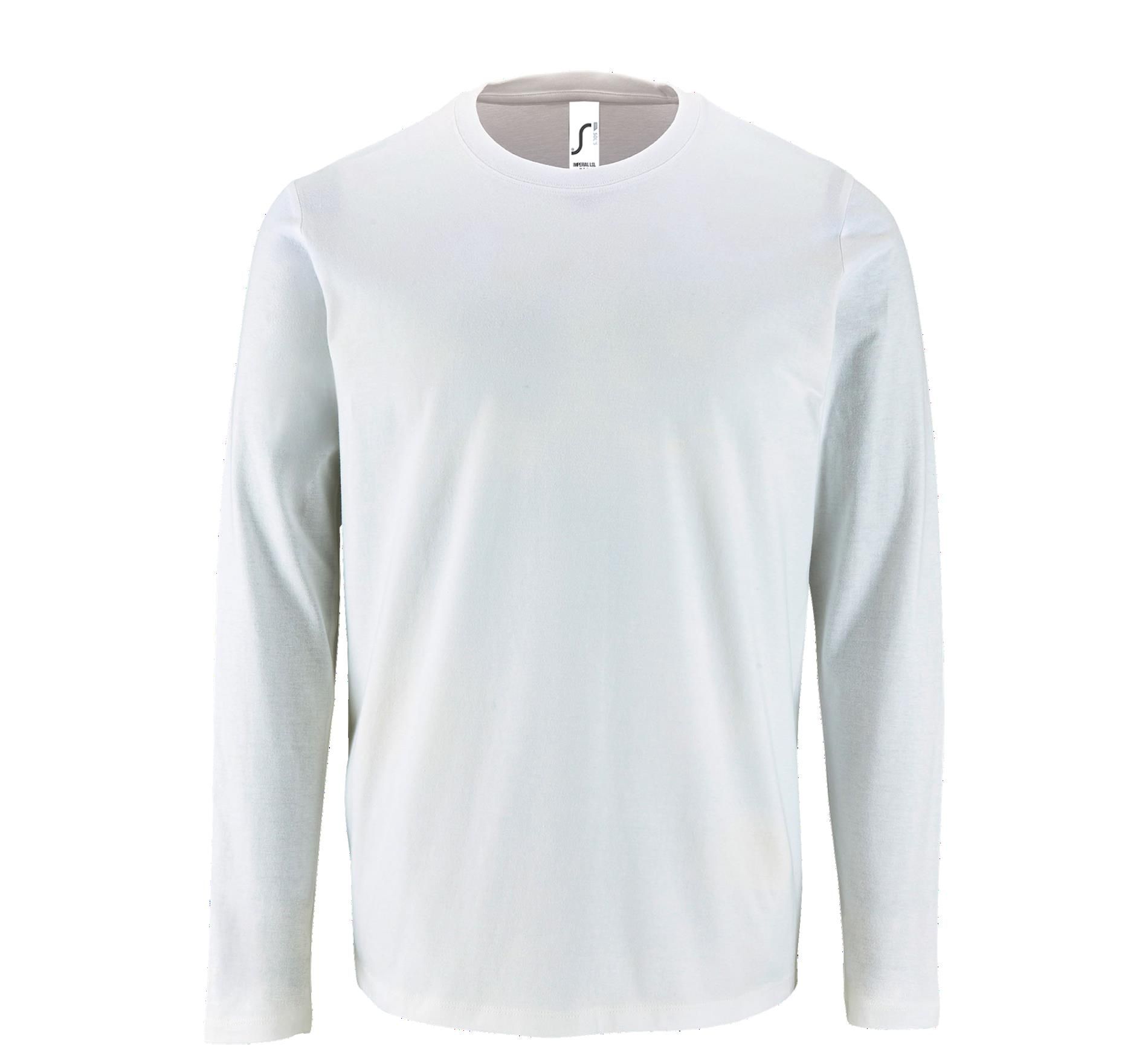 Ανδρικό Μακρυμάνικο T-Shirt 02074 SOL'S Imperial LSL Men White