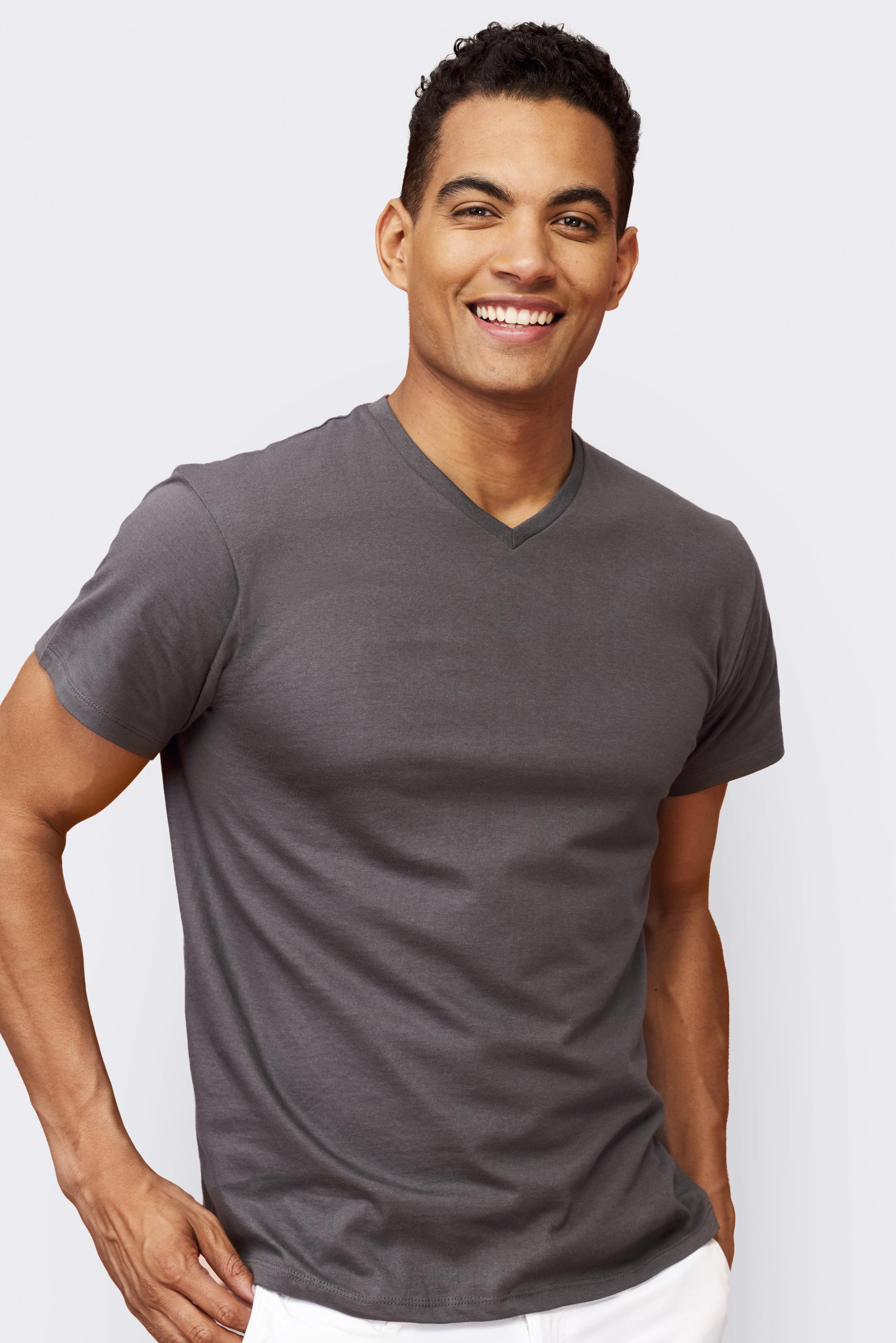 Ανδρικό T-Shirt Victory 11150 SOL'S V-Neck Dark Grey