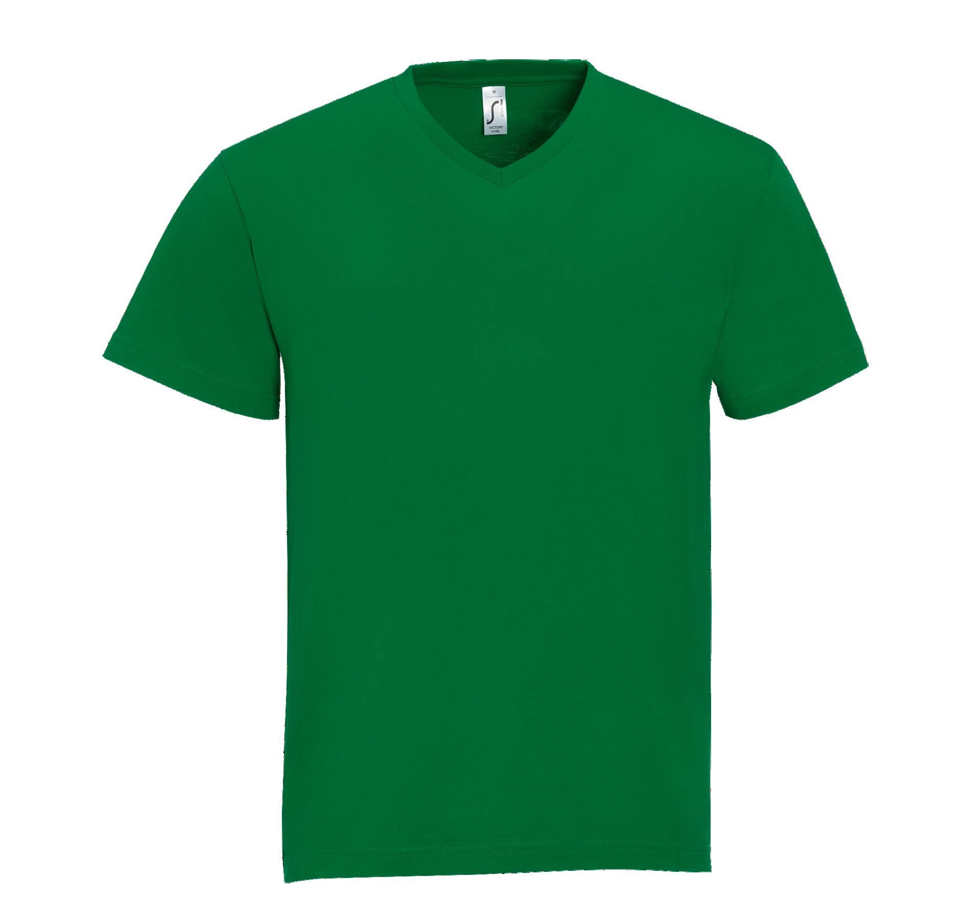 Ανδρικό T-Shirt Victory 11150 SOL'S V-Neck Kelly Green