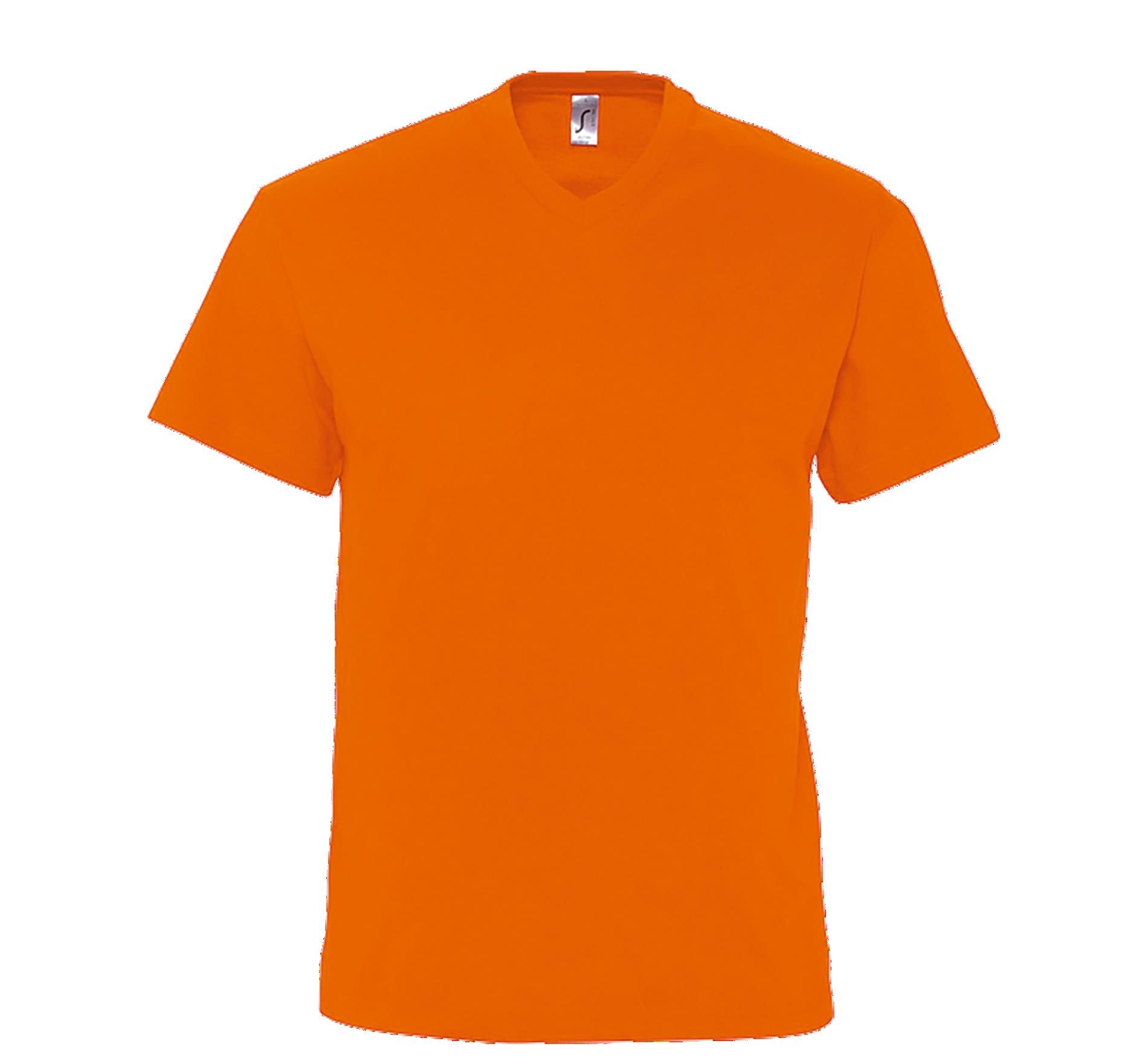 Ανδρικό T-Shirt Victory 11150 SOL'S V-Neck Πορτοκαλί