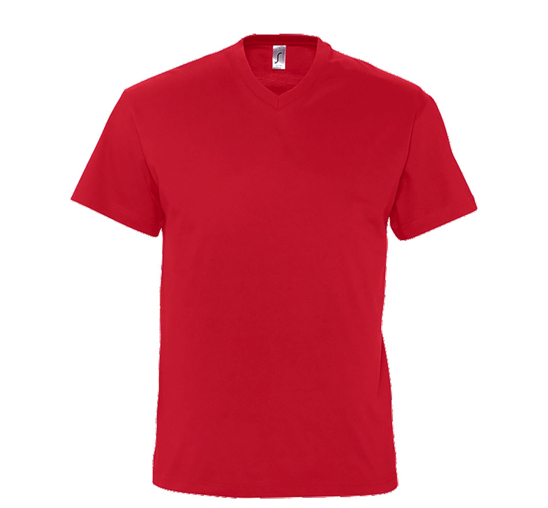 Ανδρικό T-Shirt Victory 11150 SOL'S V-Neck Red