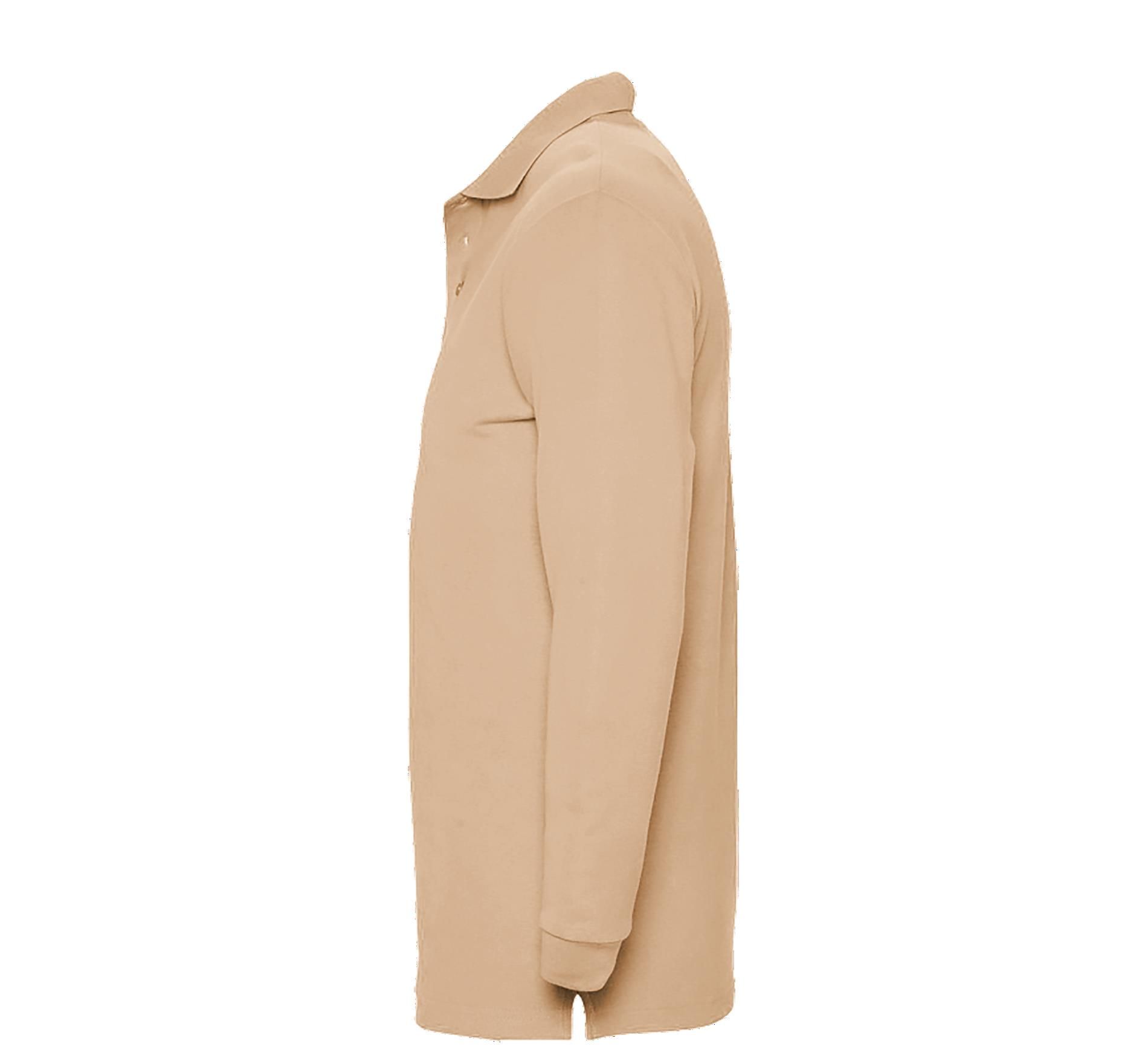 Ανδρική Μπλούζα Polo 11353 Sol&Apos S Winter Ii Μακρυμάνικη Πικέ Sand ανδρικά Μπλούζες Simple Wear