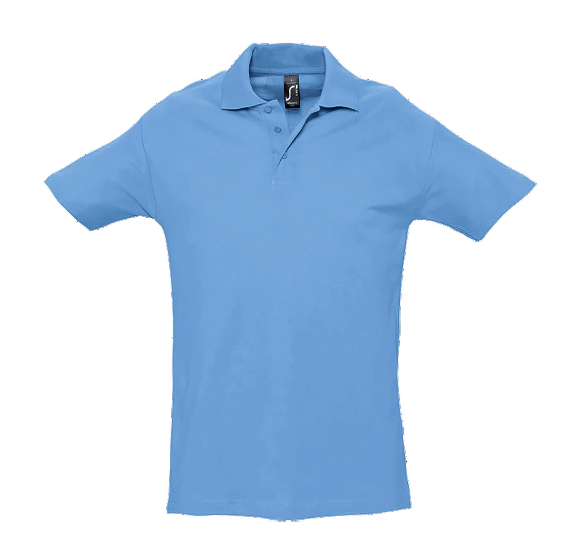 Ανδρικό Polo Πικέ 11362 SOL'S Spring II Sky Blue Pique