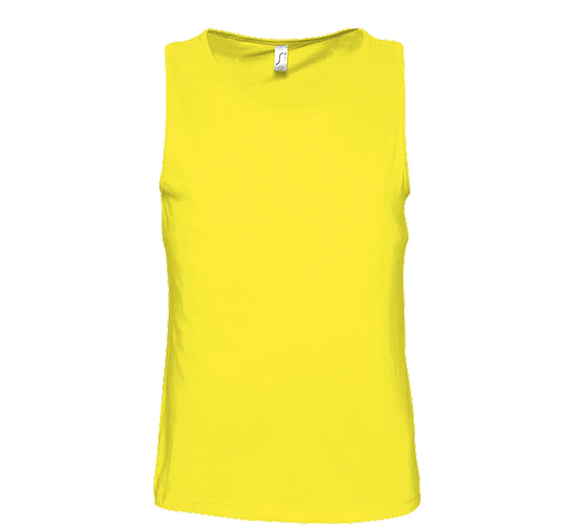 Αμάνικο T-Shirt Justin SOLS 11465 Lemon