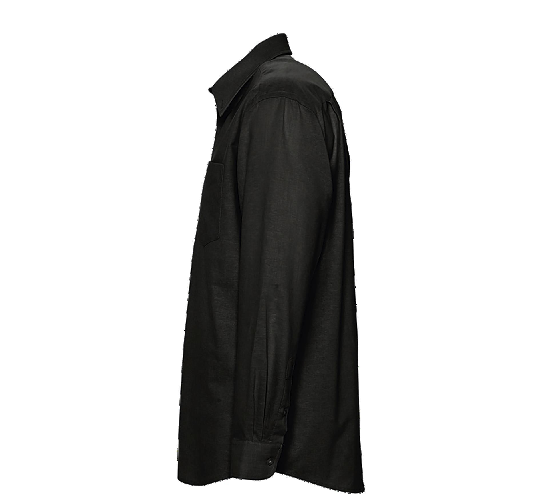 Ανδρικό Πουκάμισο Oxford Μακρυμάνικο 16000 Sols Black ανδρικά Πουκάμισα Simple Wear