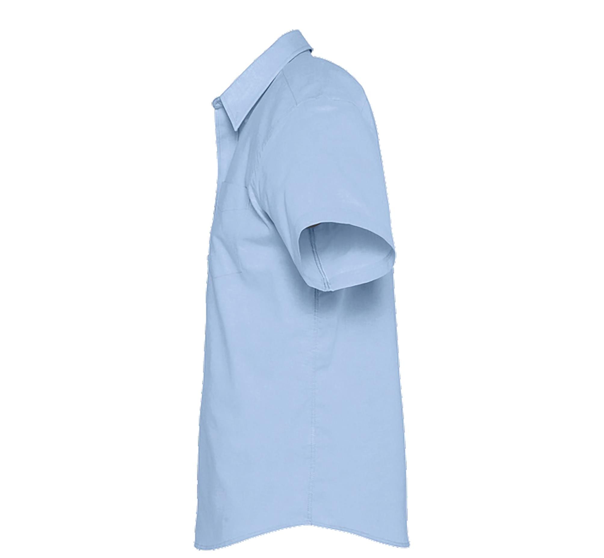 Ανδρικό Κοντομάνικο Πουκάμισο Oxford 16010 Sol&Apos S Brisbane Sky Blue ανδρικά Πουκάμισα Simple Wear