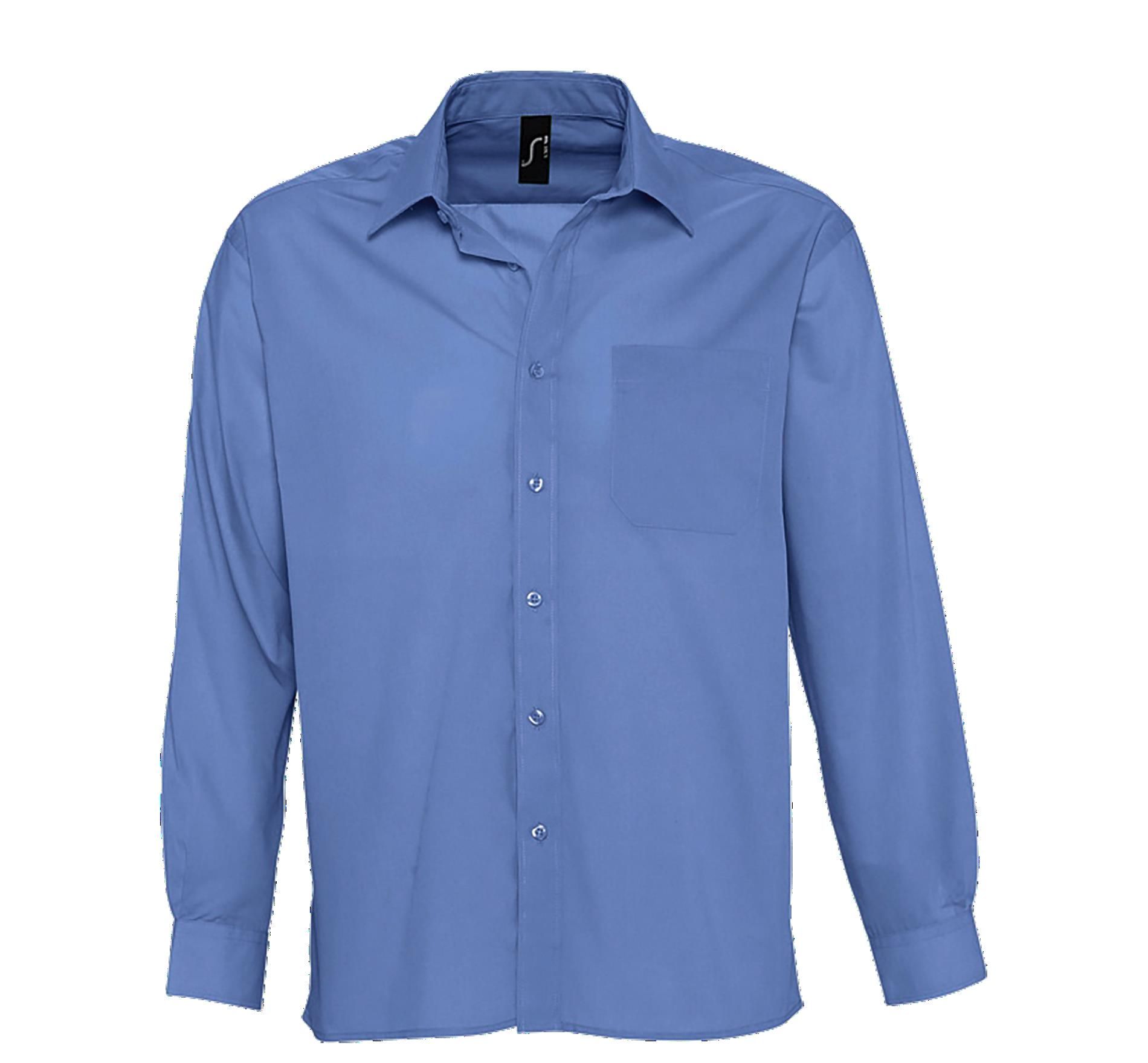 Πουκάμισο Μακρυμάνικο Ποπλίνα 16040 SOL'S Baltimore 76 Medium Blue