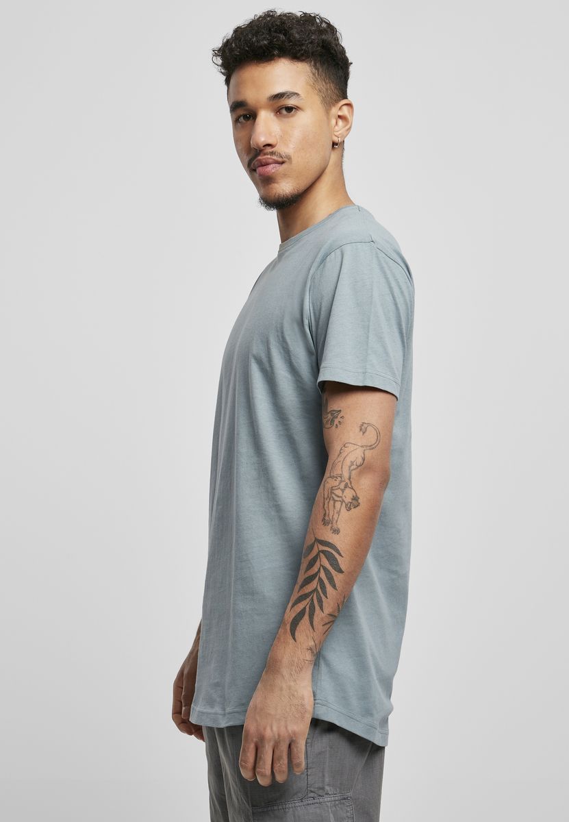 Ανδρικό T-Shirt Long Tee Tb638 Urban Classics Dusty Blue ανδρικά Basic T-Shirts Simple Wear Μπλουζάκια κοντομάνικα