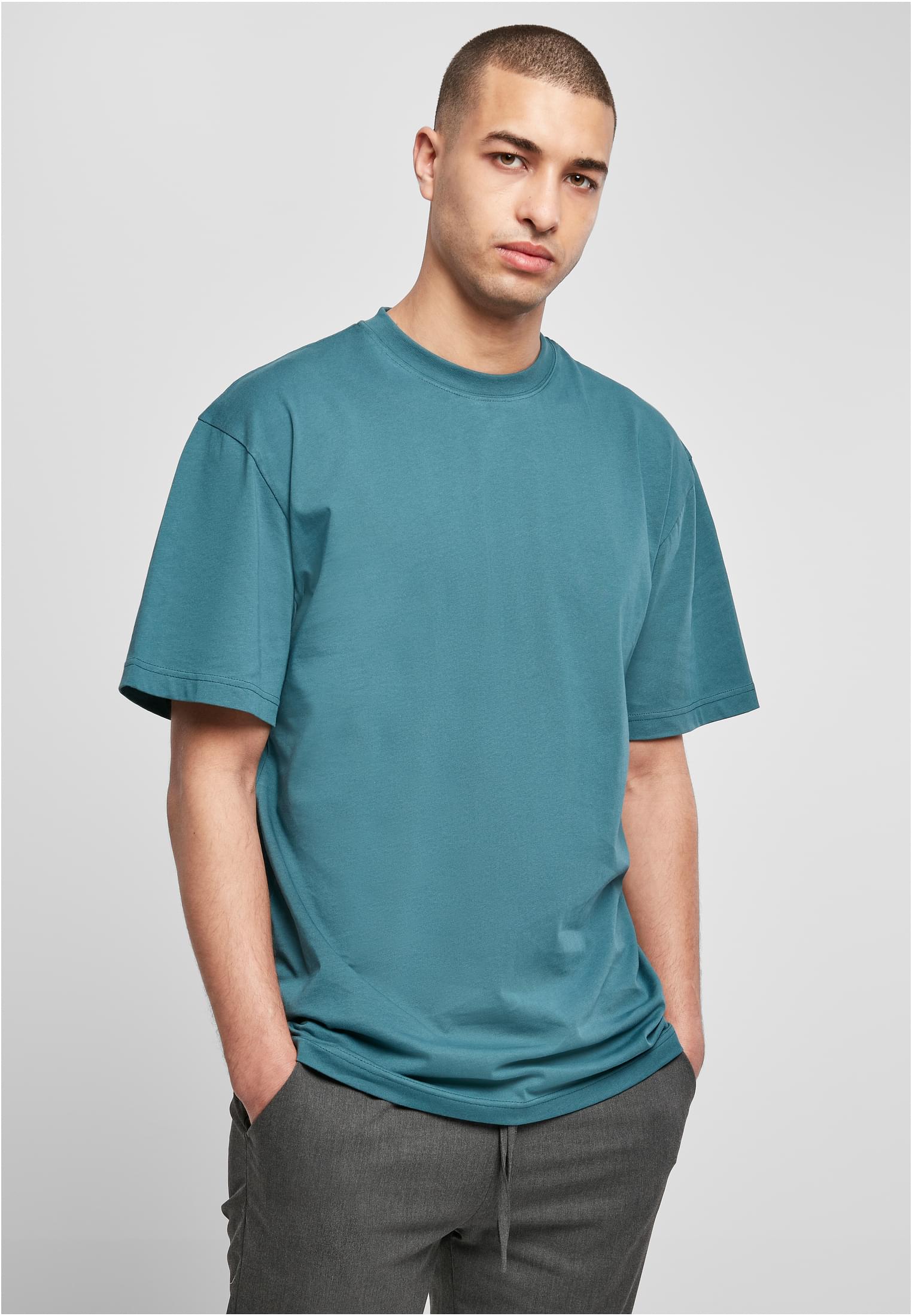 T-Shirt Tall Tee Tb006 Urban Classics Teal ανδρικά Basic T-Shirts Simple Wear Μπλουζάκια κοντομάνικα