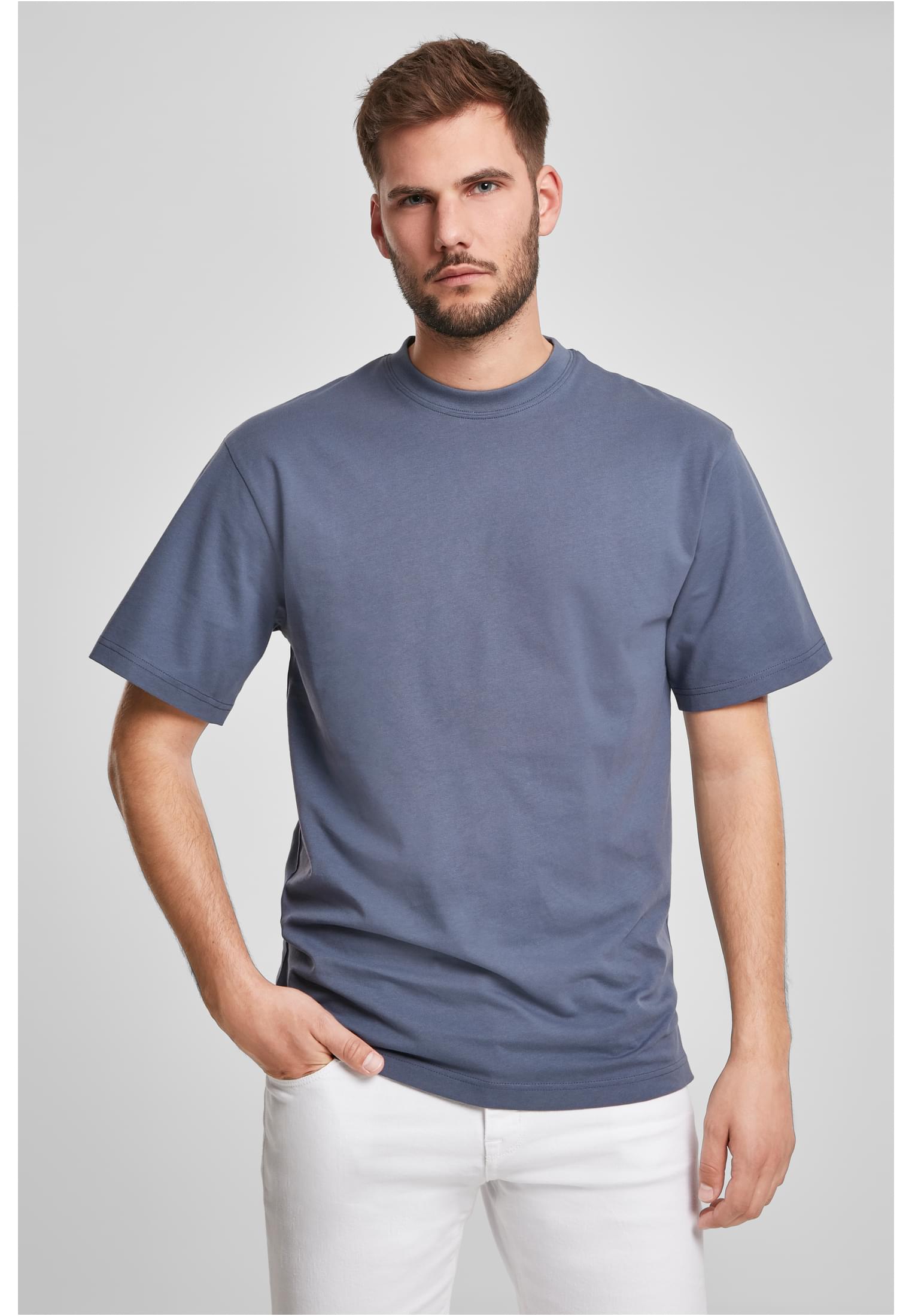 T-Shirt Tall Tee Tb006 Urban Classics Vintage Blue ανδρικά Basic T-Shirts Simple Wear Μπλουζάκια κοντομάνικα