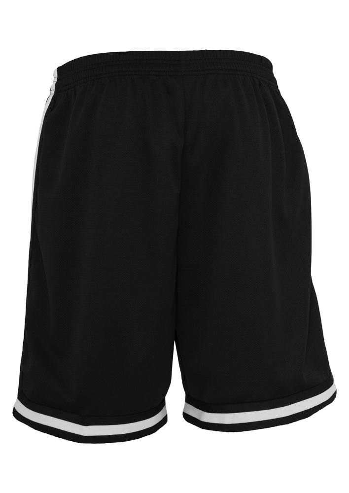 Ανδρική Βερμούδα Stripes Mesh Shorts Tb243 Urban Classics Black White ανδρικά Βερμούδες Σορτς Simple Wear