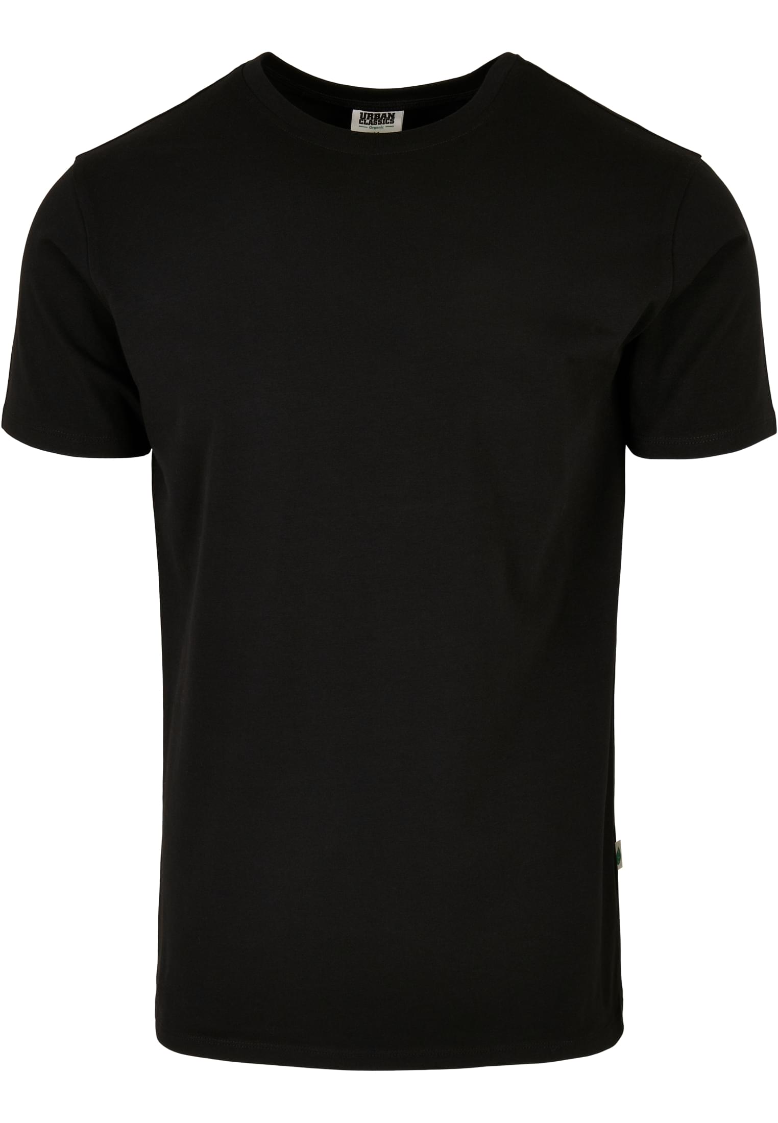 Organic T-Shirt Fitted Stretch Tb4668 Urban Classics Black ανδρικά Basic T-Shirts Simple Wear Μπλουζάκια κοντομάνικα