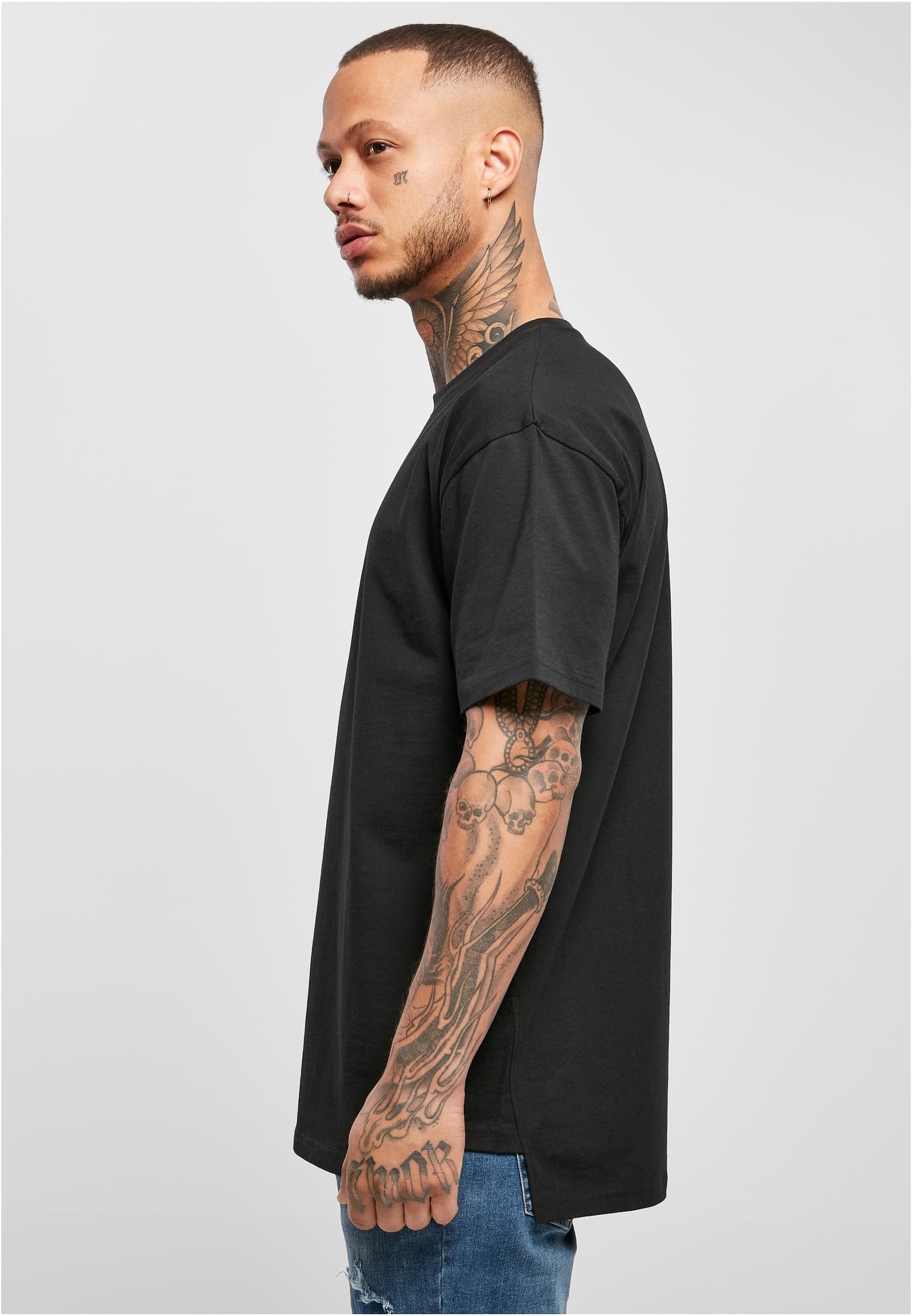 Ανδρικό T-Shirt Tb4669 Urban Classics Triangle Tee Black ανδρικά Basic T-Shirts Simple Wear Μπλουζάκια κοντομάνικα
