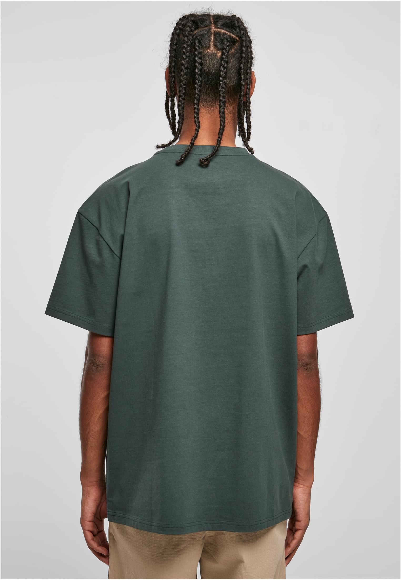 Oversized T-Shirt Tb1778 Urban Classics Heavy Cotton Bottlegreen ανδρικά Basic T-Shirts Simple Wear Μπλουζάκια κοντομάνικα