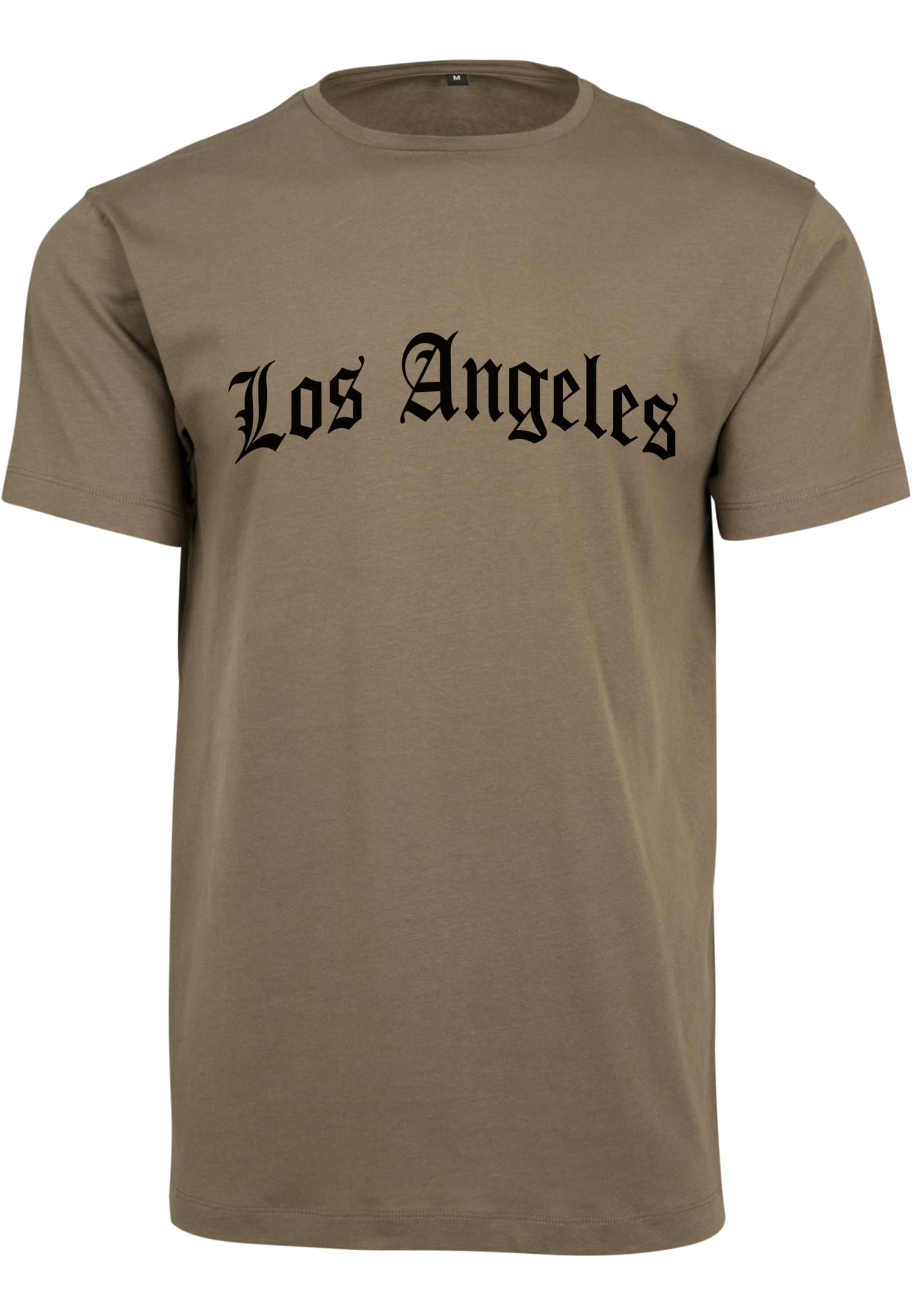 Los Angeles Wording Tee Mister Tee MT2505-00176 olive