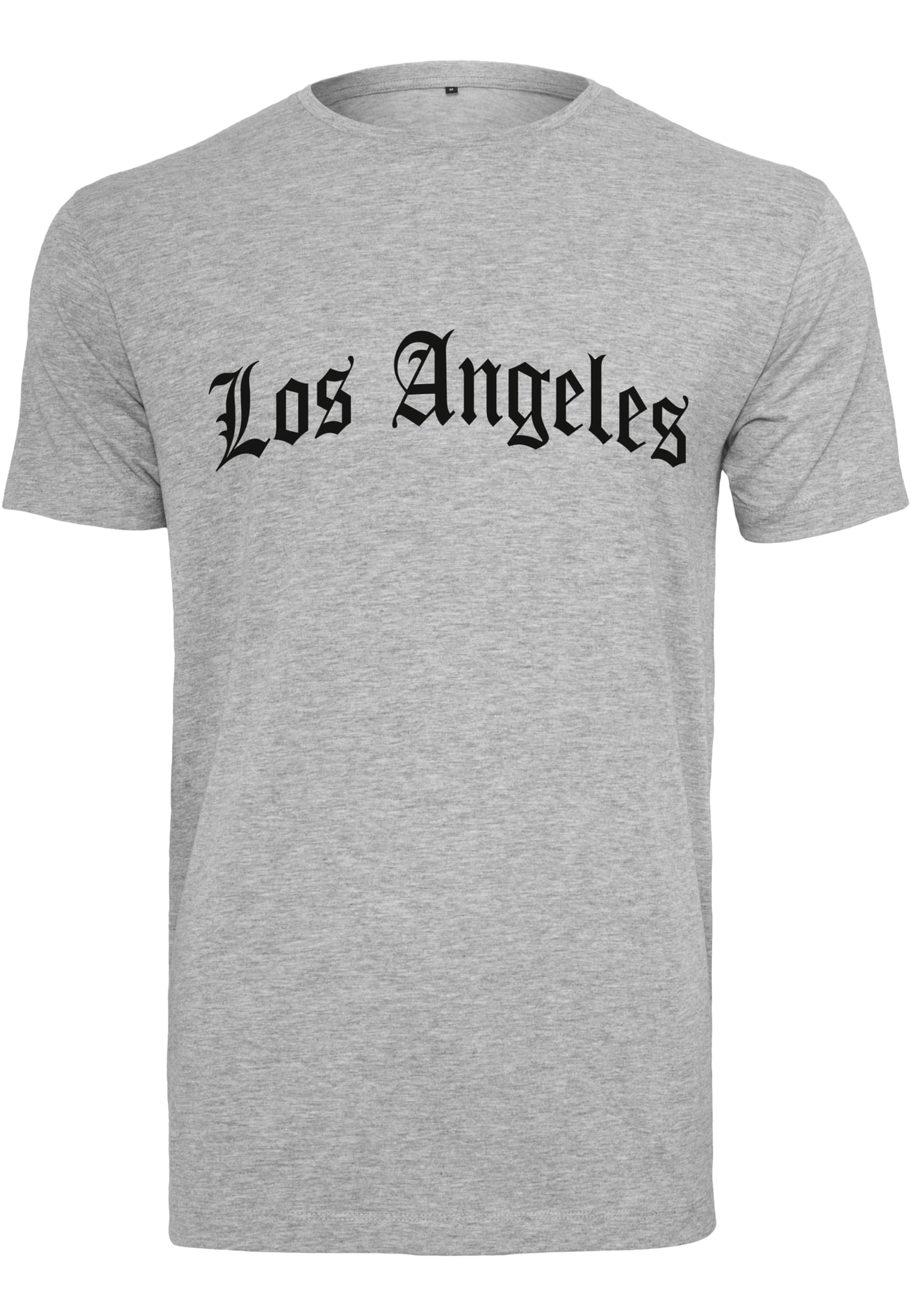 Los Angeles Wording Tee Mister Tee MT2505-00431 heather grey