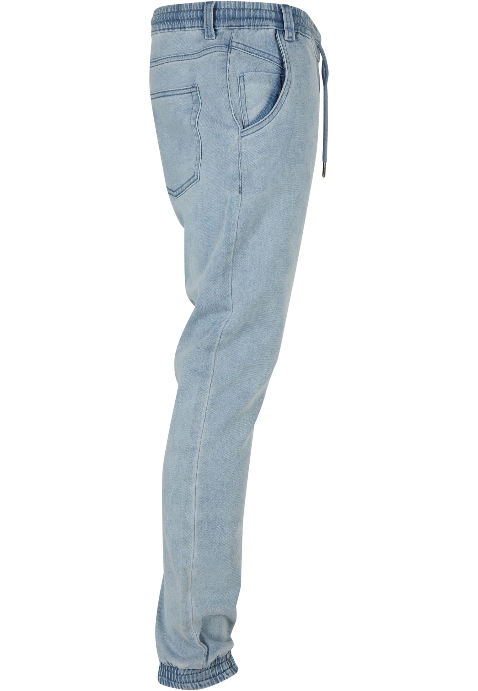 Παντελόνι Denim με Λάστιχο Urban Classics Tb1794-02294 Lighter Washed ανδρικά Παντελόνια Simple Wear