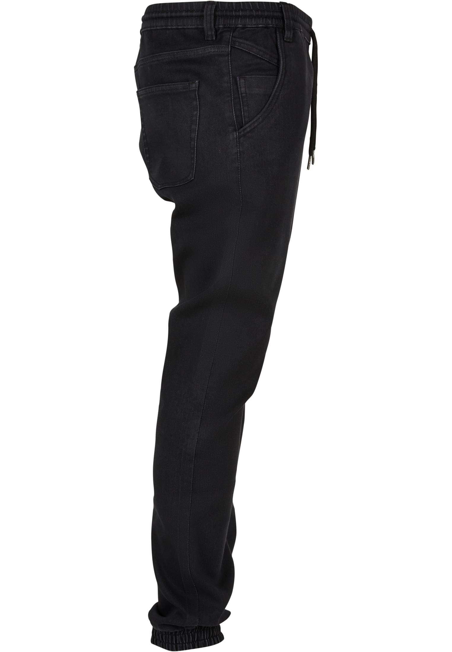 Παντελόνι Denim με Λάστιχο Urban Classics Tb1794 Realblack Washed ανδρικά Παντελόνια Simple Wear