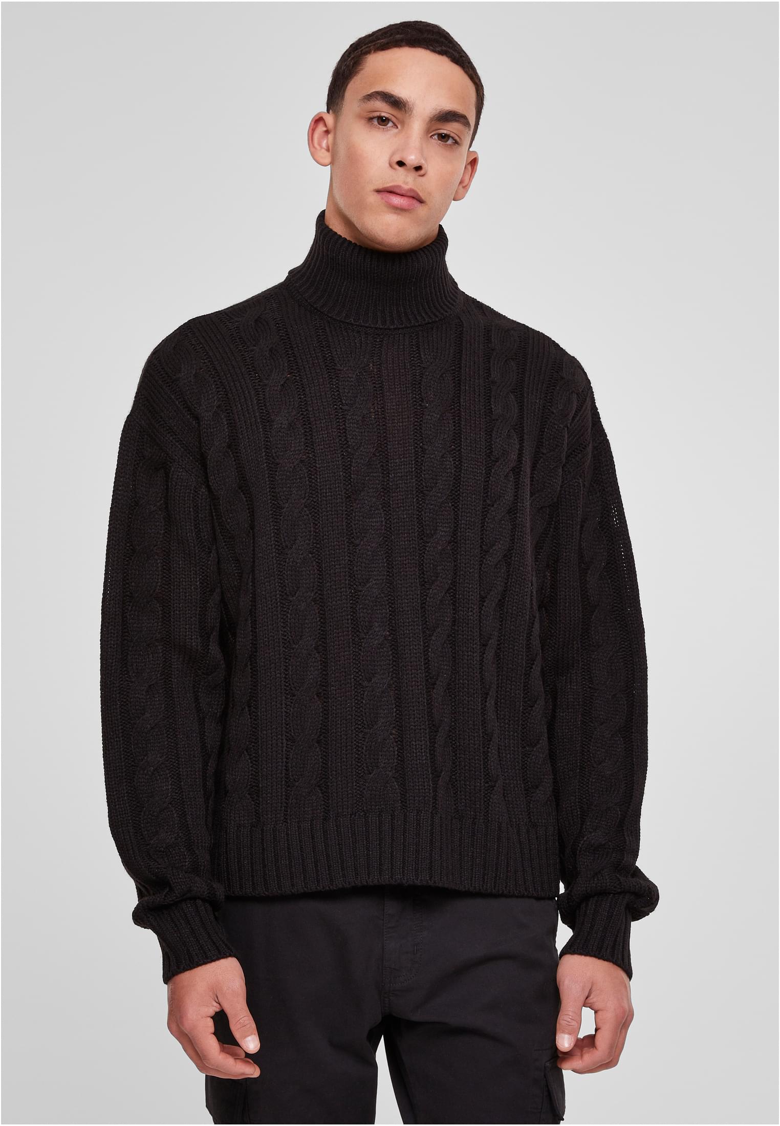 Boxy Roll Neck Πουλόβερ Urban Classics TB6339-00007 black