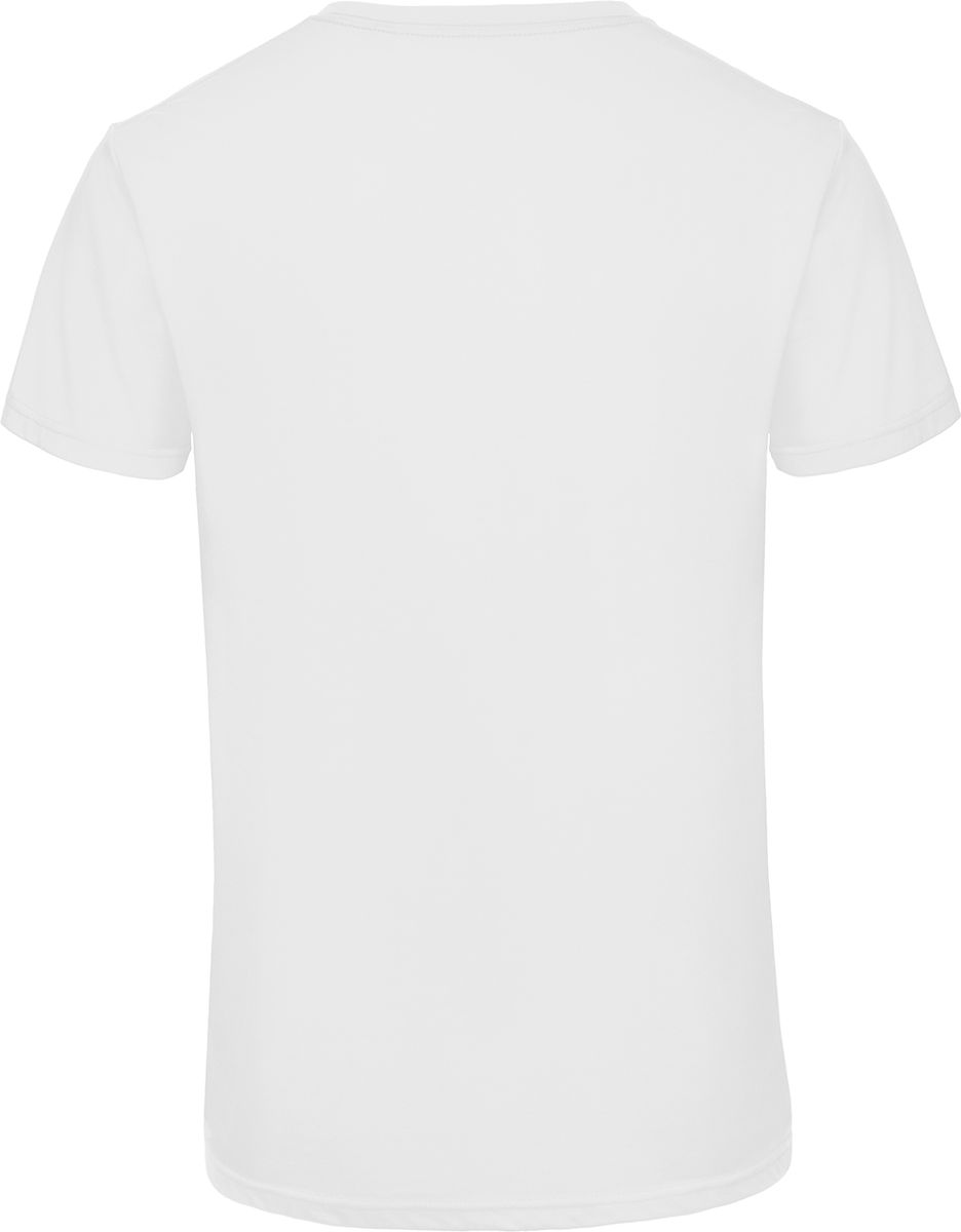 Ανδρικό T-Shirt V-Neck Tm057 B C Triblend White ανδρικά Basic T-Shirts Simple Wear Μπλουζάκια κοντομάνικα