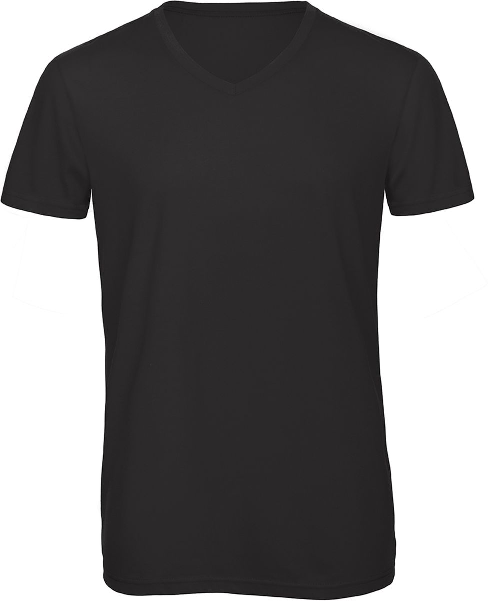 Ανδρικό T-Shirt V-Neck TM057 B & C Triblend Black