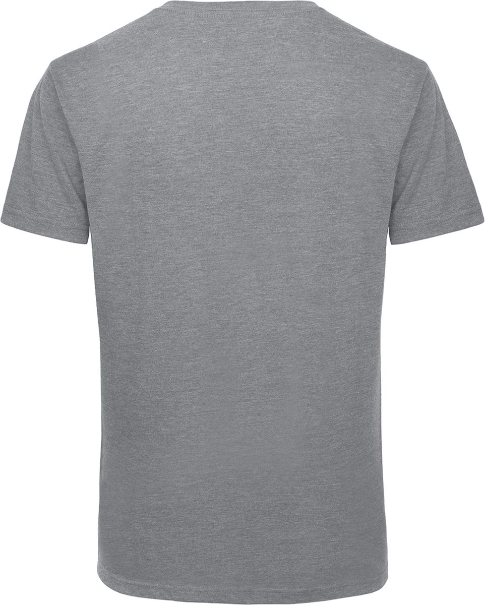 Ανδρικό T-Shirt V-Neck Tm057 B C Triblend Heather Light Grey ανδρικά Basic T-Shirts Simple Wear Μπλουζάκια κοντομάνικα