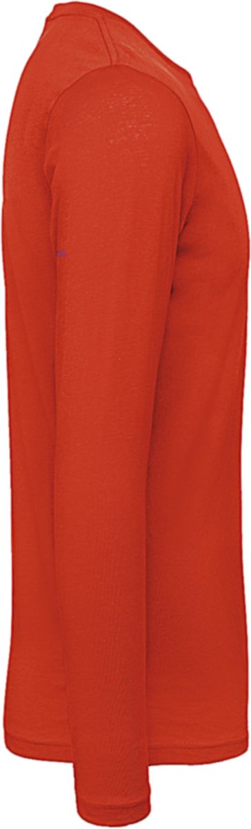 Μακρυμάνικο T-Shirt Tm070 B C Inspire Organic Fire Red ανδρικά Basic T-Shirts Simple Wear Μπλουζάκια κοντομάνικα