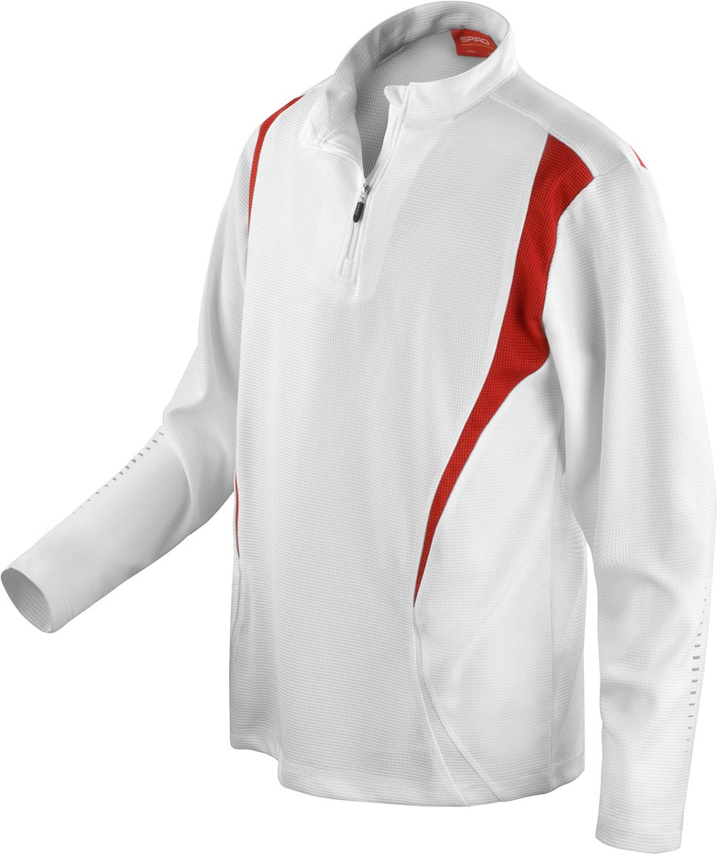 Αθλητική Μπλούζα Προπόνησης R178X Spiro White Red ανδρικά Basic T-Shirts Simple Wear Μπλουζάκια κοντομάνικα