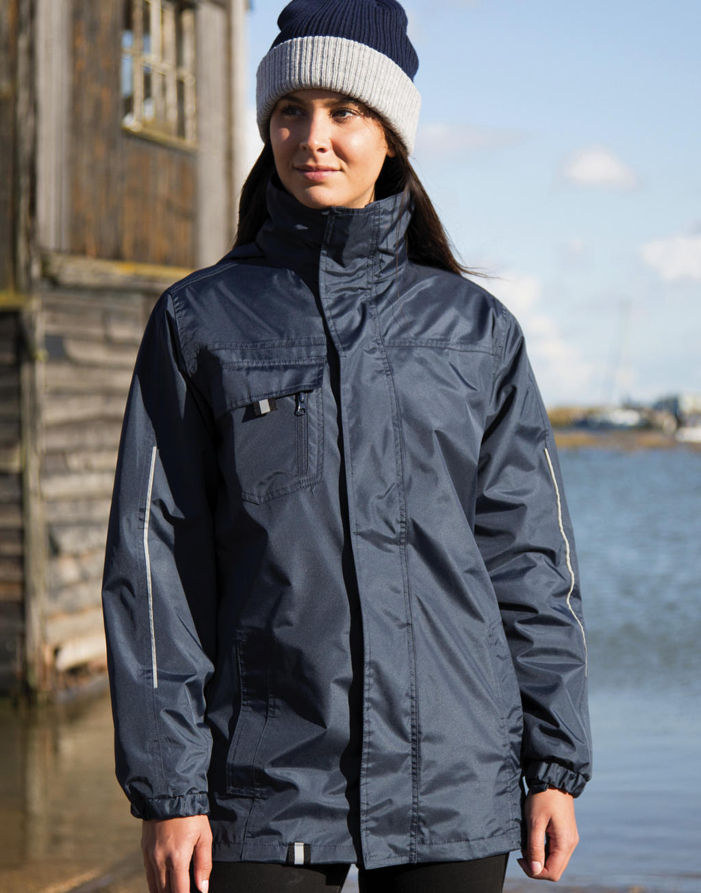 Unisex Μπουφάν 3-In-1 Transit R236X Result Navy ανδρικά Simple Wear