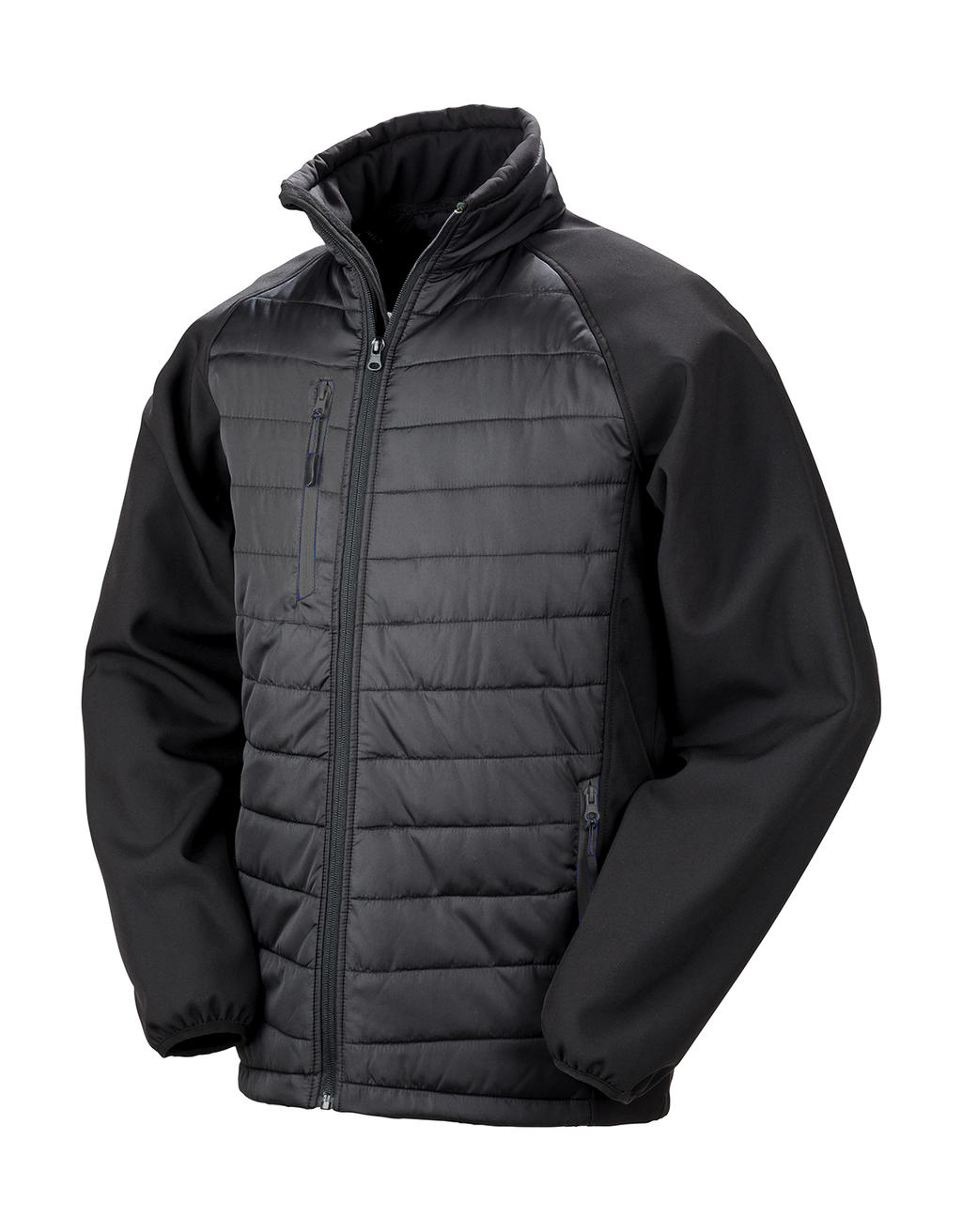 Ανδρικό Τζάκετ Padded Softshell R237X Result Black Compass Black/Black
