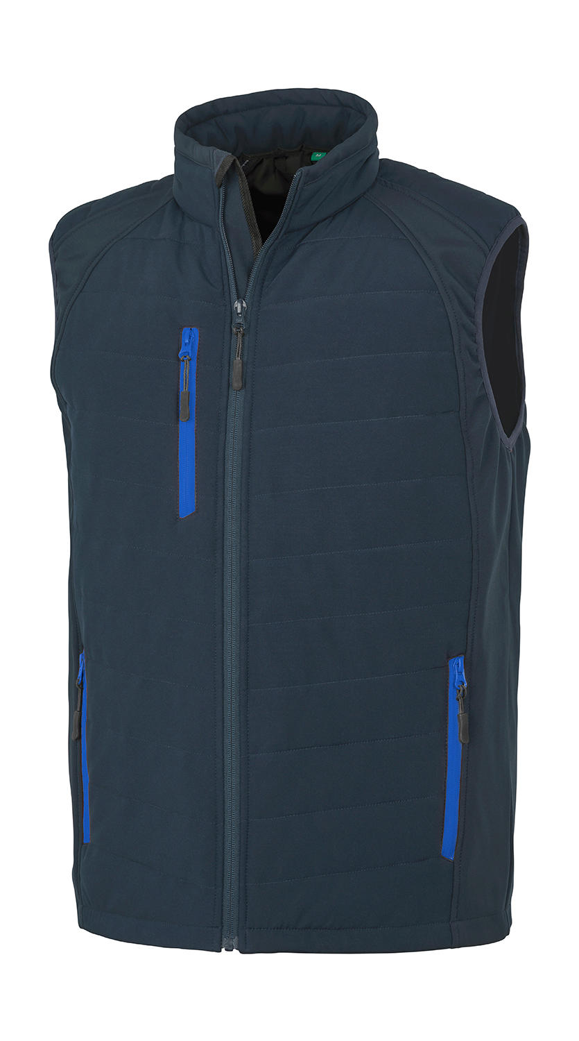 Αμάνικο Μπουφάν Softshell Compass R238X Result Navy/Royal