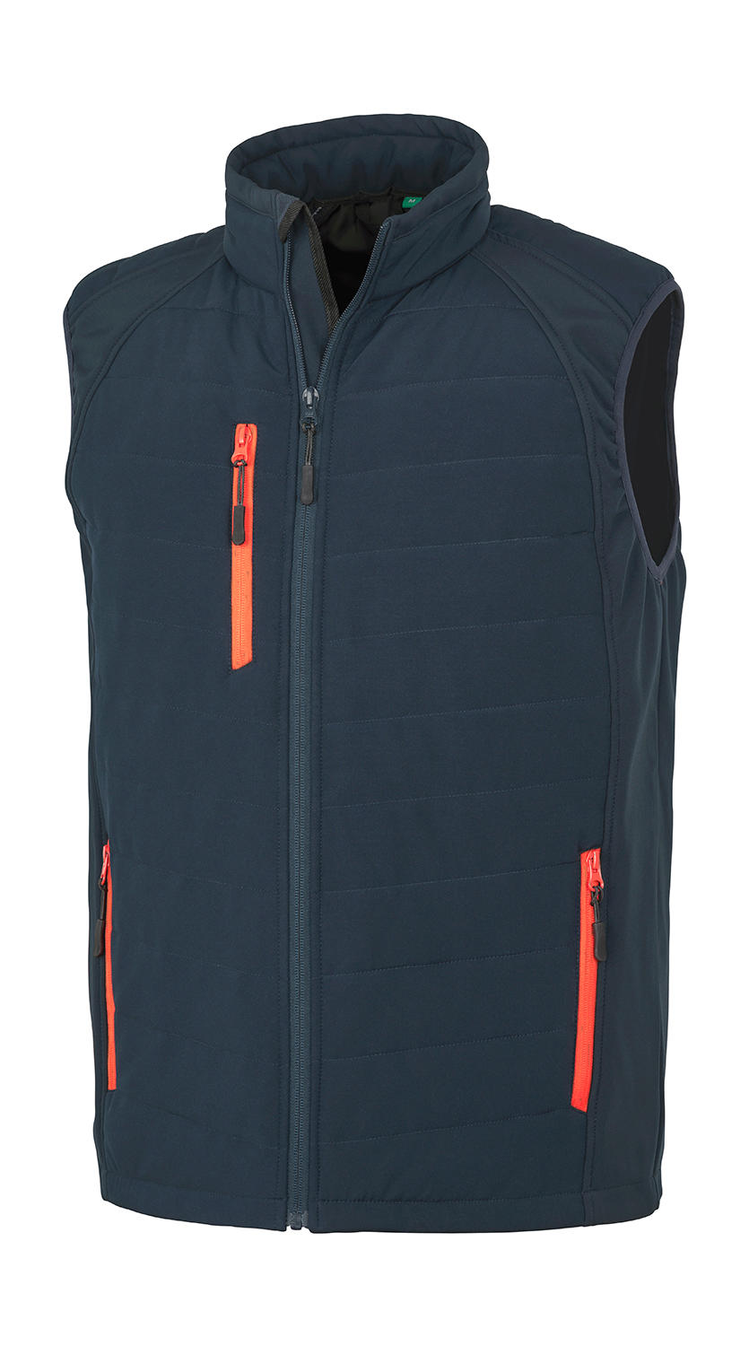 Αμάνικο Μπουφάν Softshell Compass R238X Result Navy/Red