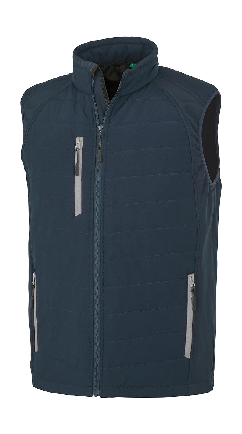 Αμάνικο Μπουφάν Softshell Compass R238X Result Navy/Grey