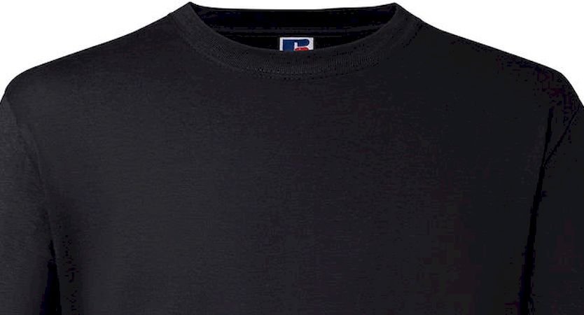 Μακρυμάνικο T-Shirt 0R180L Russell Europe Black ανδρικά Basic T-Shirts Simple Wear Μπλουζάκια κοντομάνικα