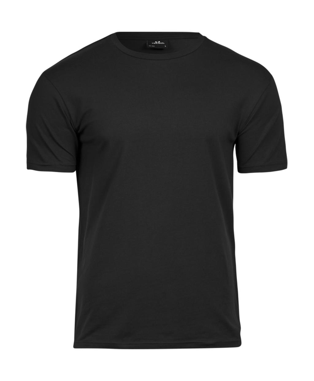 T-Shirt Stretch 400 Tee Jays Black ανδρικά Basic T-Shirts Simple Wear Μπλουζάκια κοντομάνικα