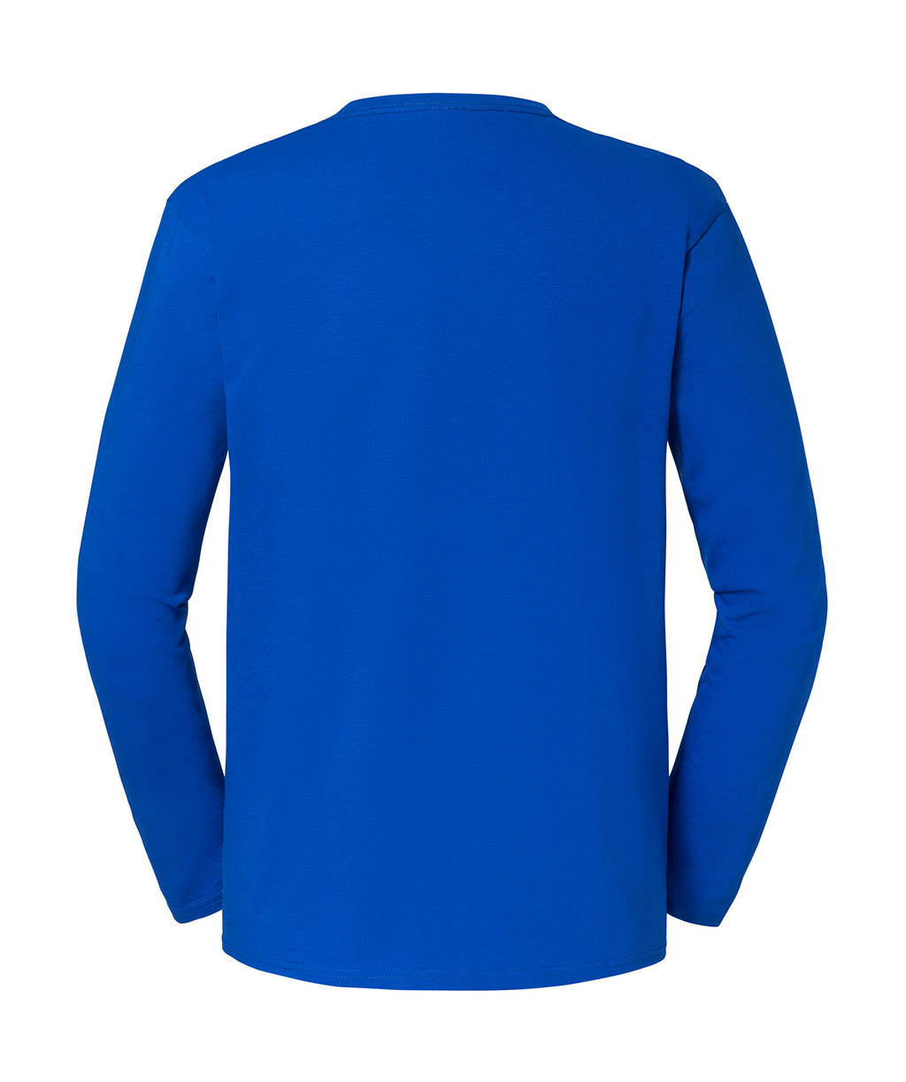 Μακρυμάνικο T-Shirt 61-360-0 Fruit Of The Loom Iconic 195 Ringspun Premium Royal Blue ανδρικά Basic T-Shirts Simple Wear Μπλουζάκια κοντομάνικα