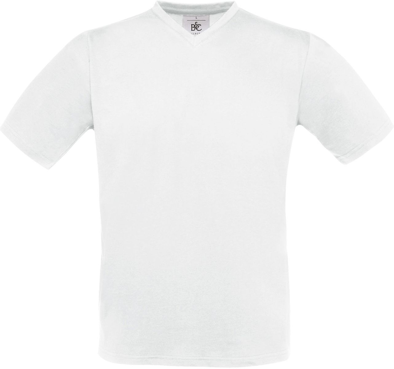 T-Shirt V-Neck Exact B & C White