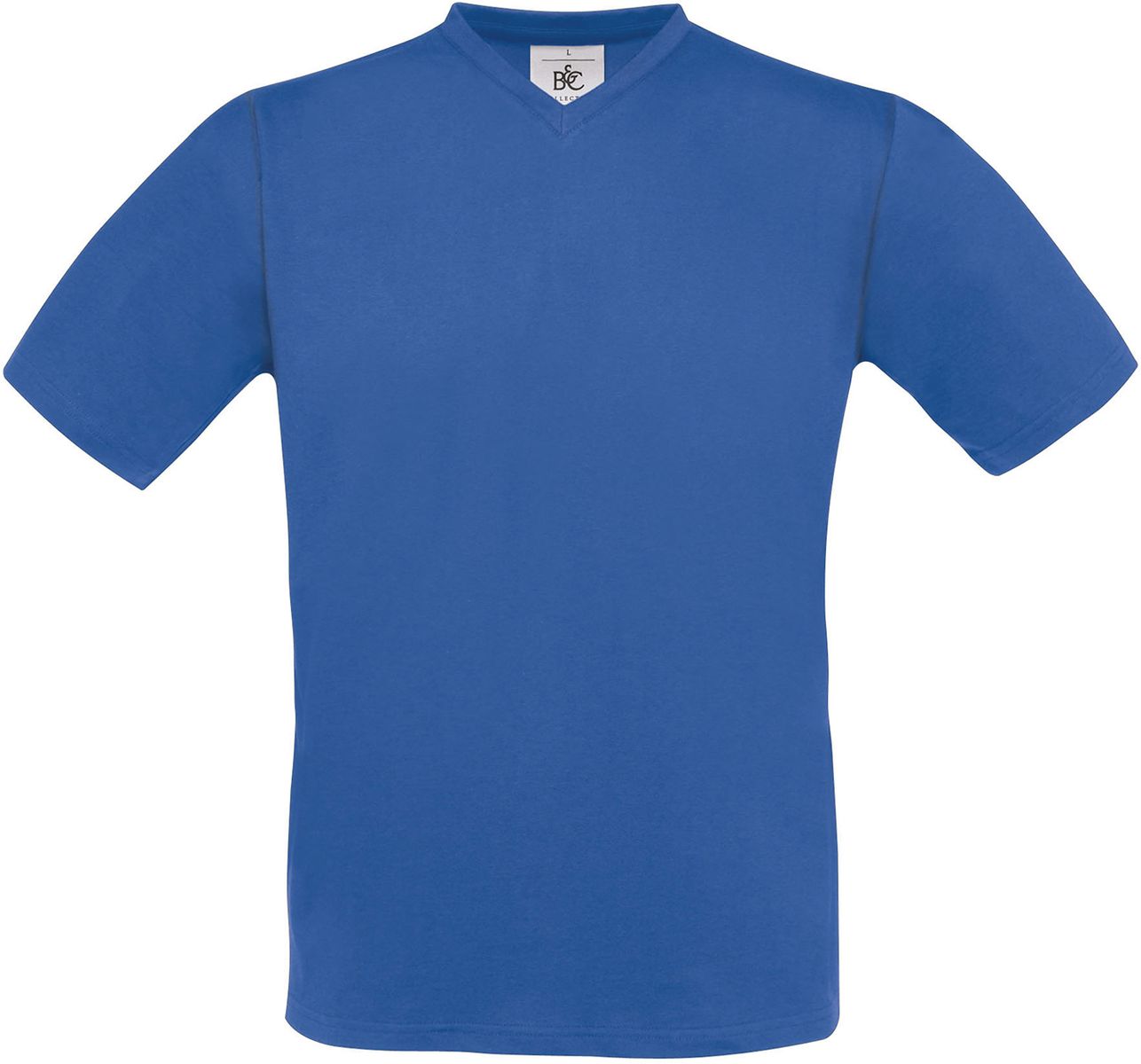 T-Shirt V-Neck Exact B & C Royal