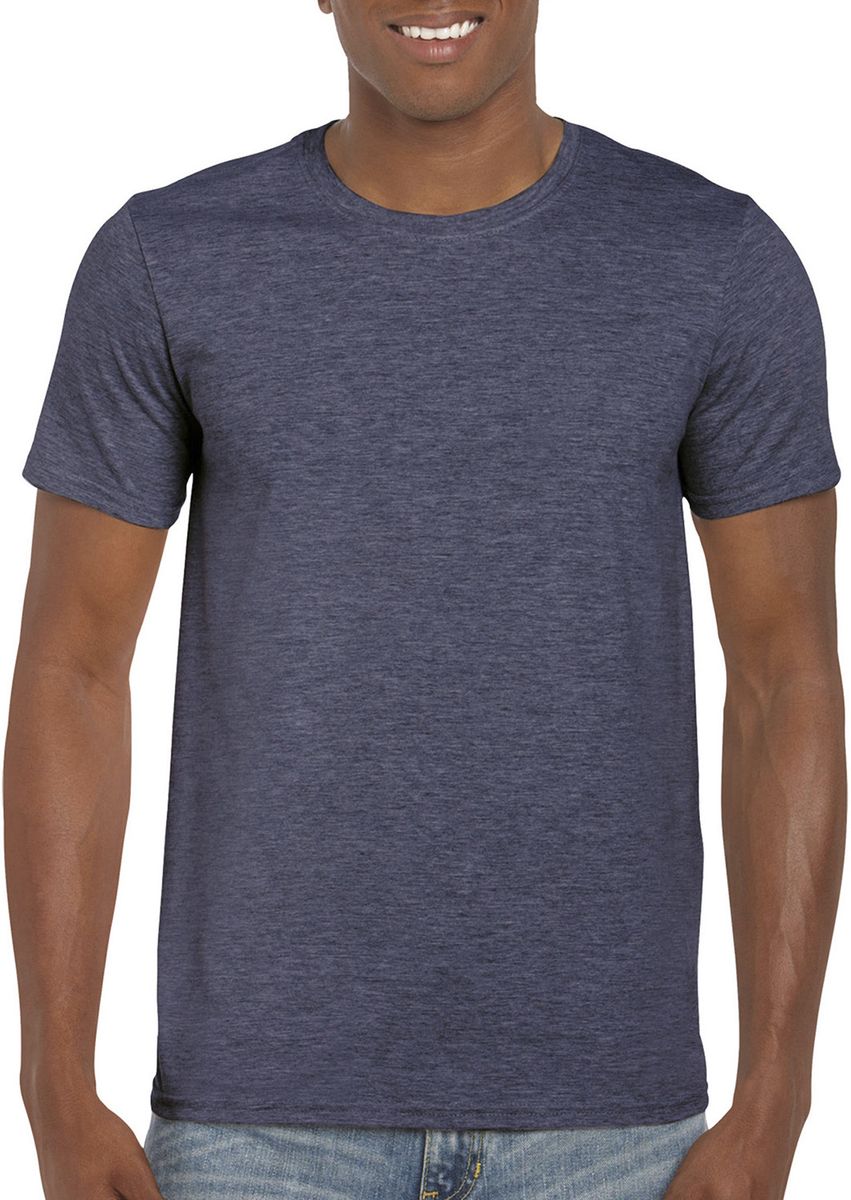 T-Shirt Softstyle 64000 Gildan Heather Navy